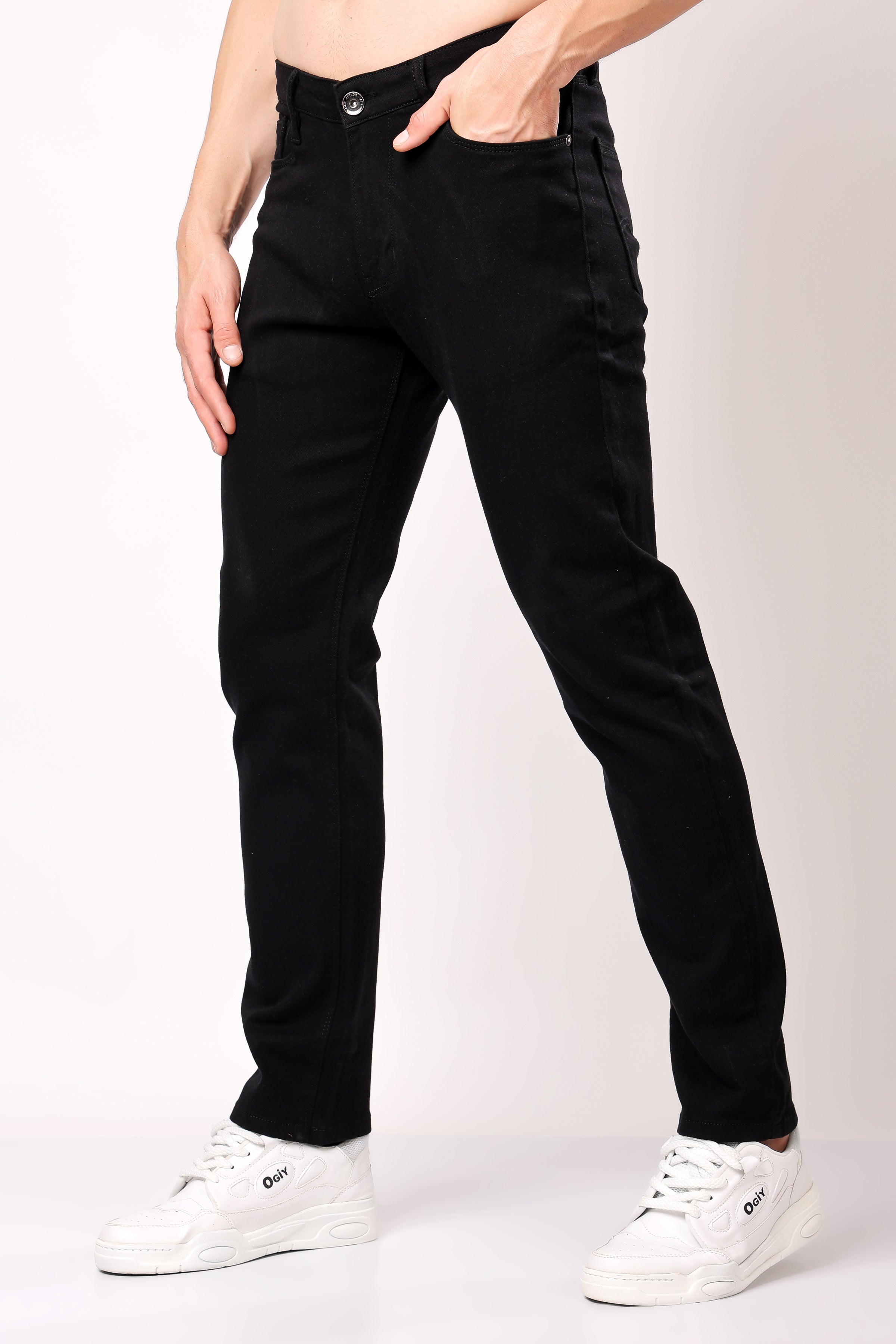 Stylox Redifined Slim Fit Casual Men's Denim Jeans Black -