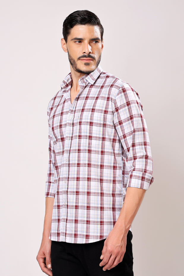 Stylox Men's Casual Check Shirt