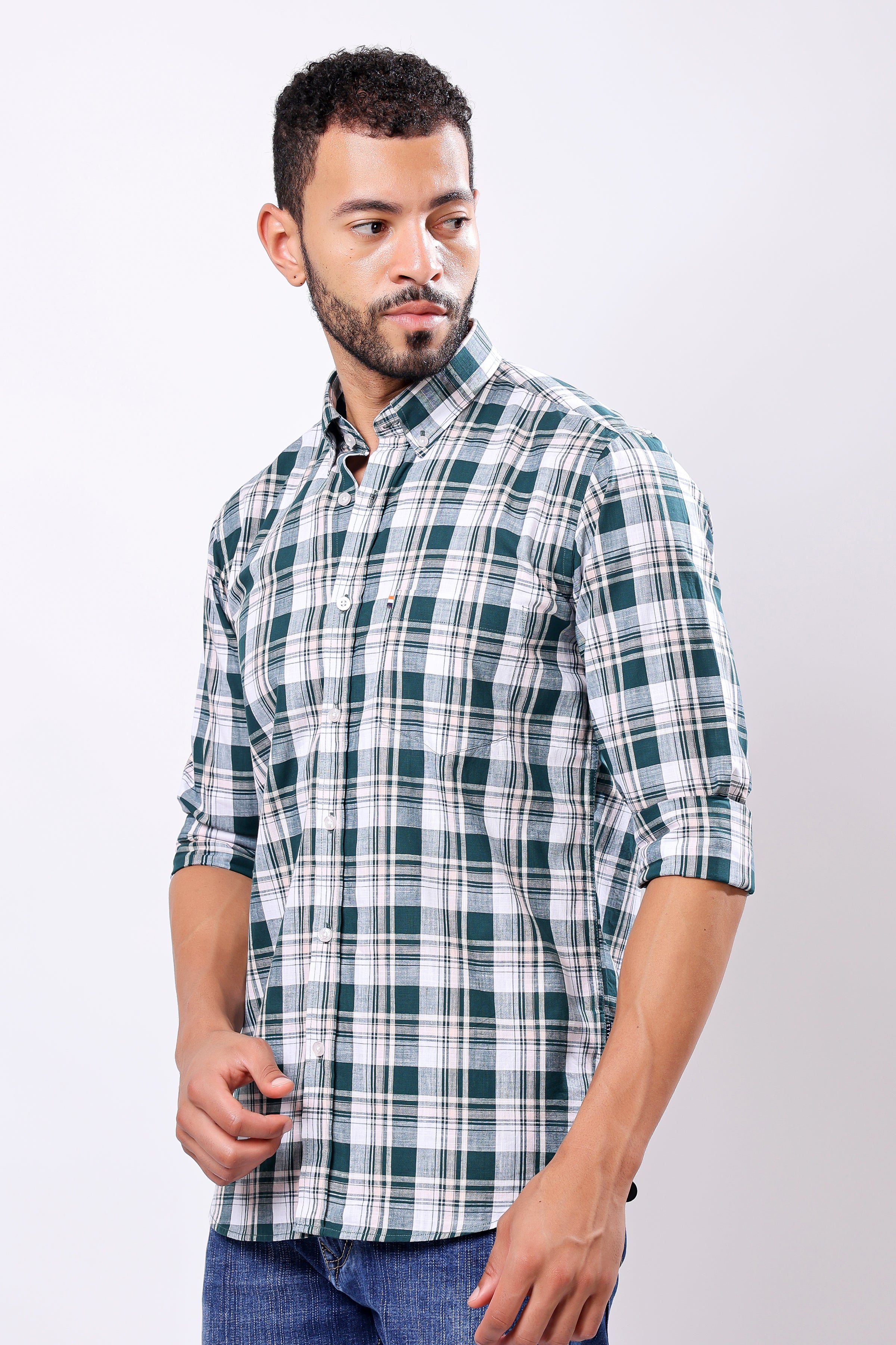 Stylox Full Sleeve Casual Check Shirt For Men - Stylox