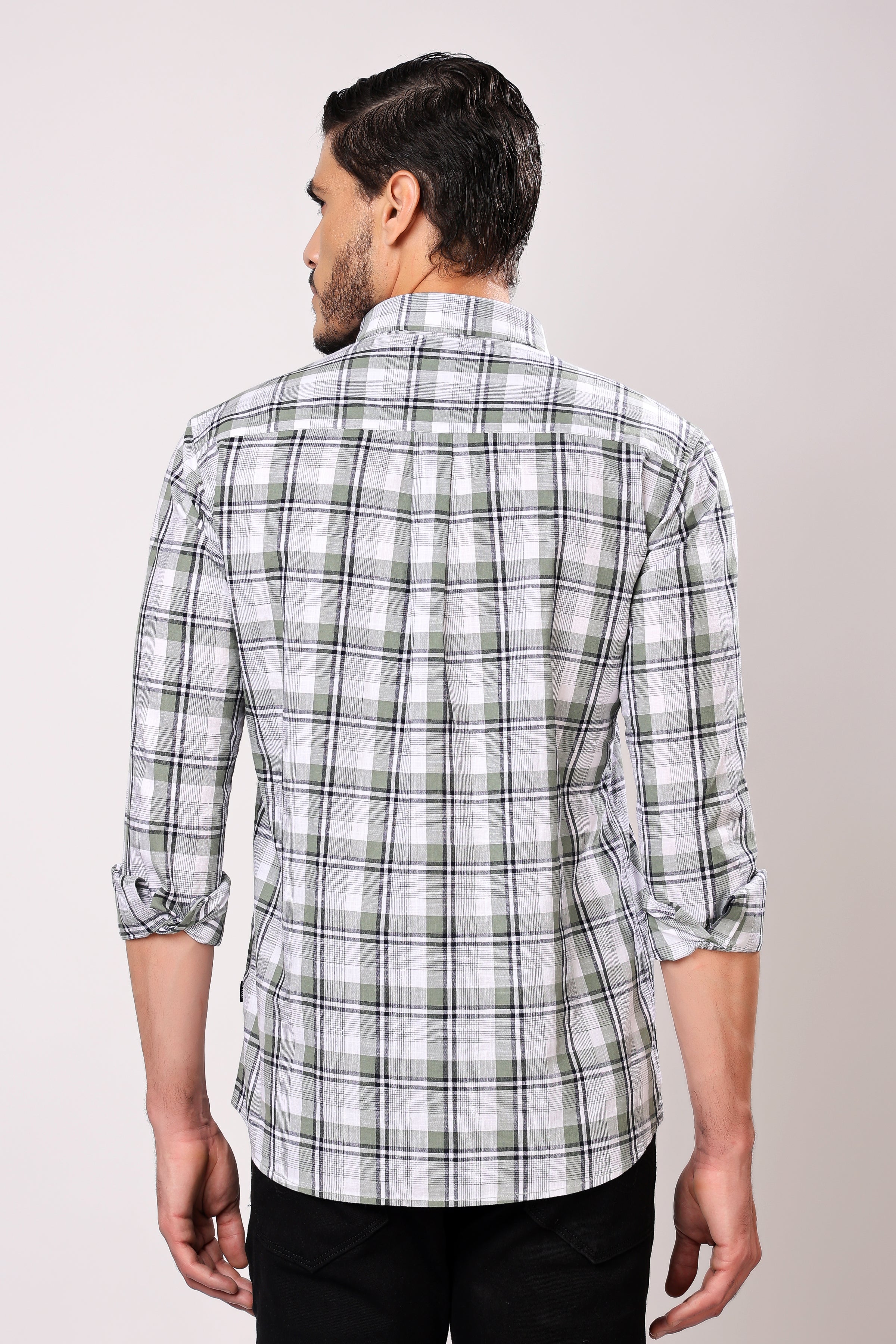 Stylox Regular Fit Full Sleeve Casual Check Shirt For Men - Stylox