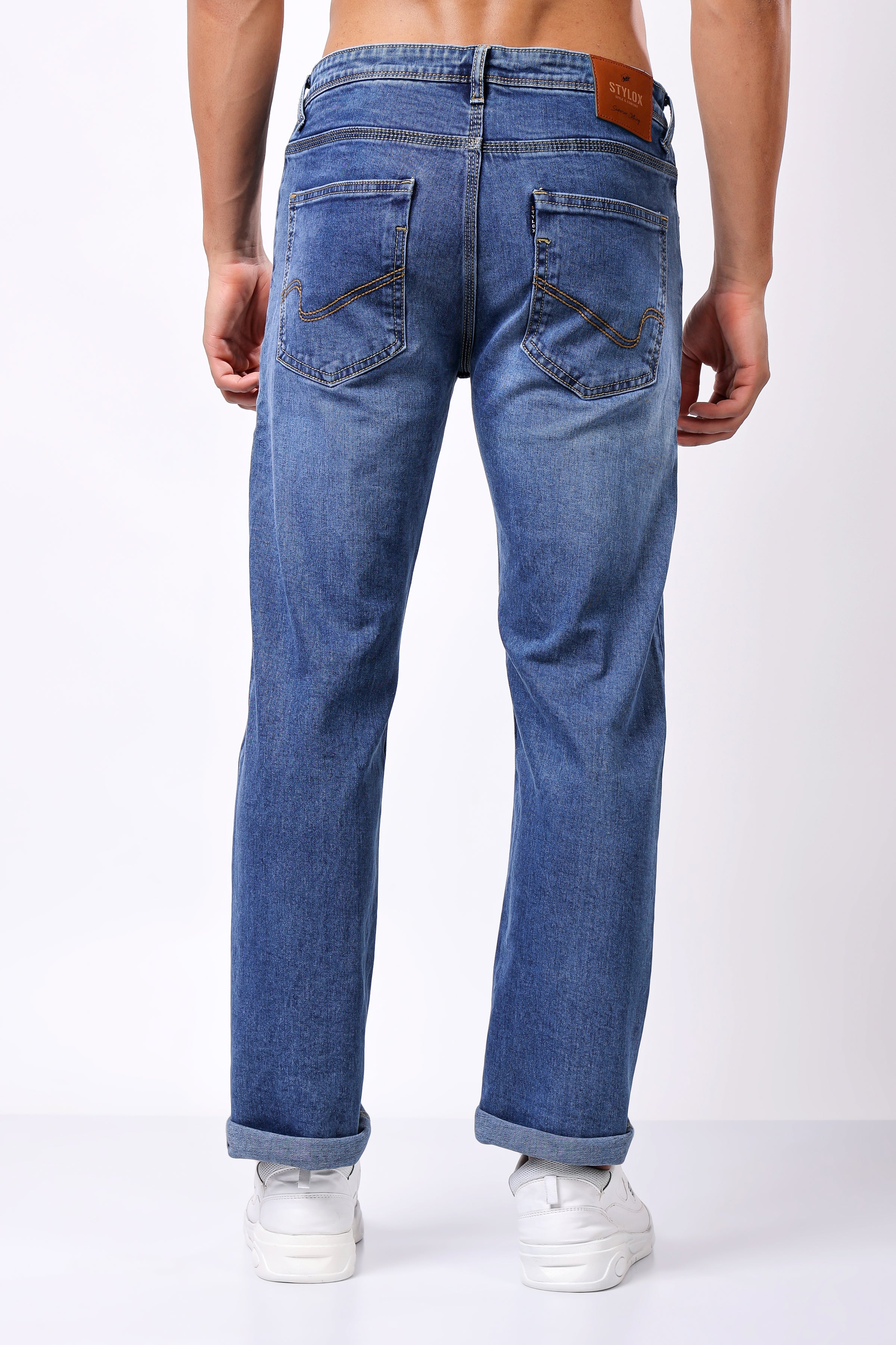 Stylox Comfort Fit Denim Jeans for Men's - Stylox