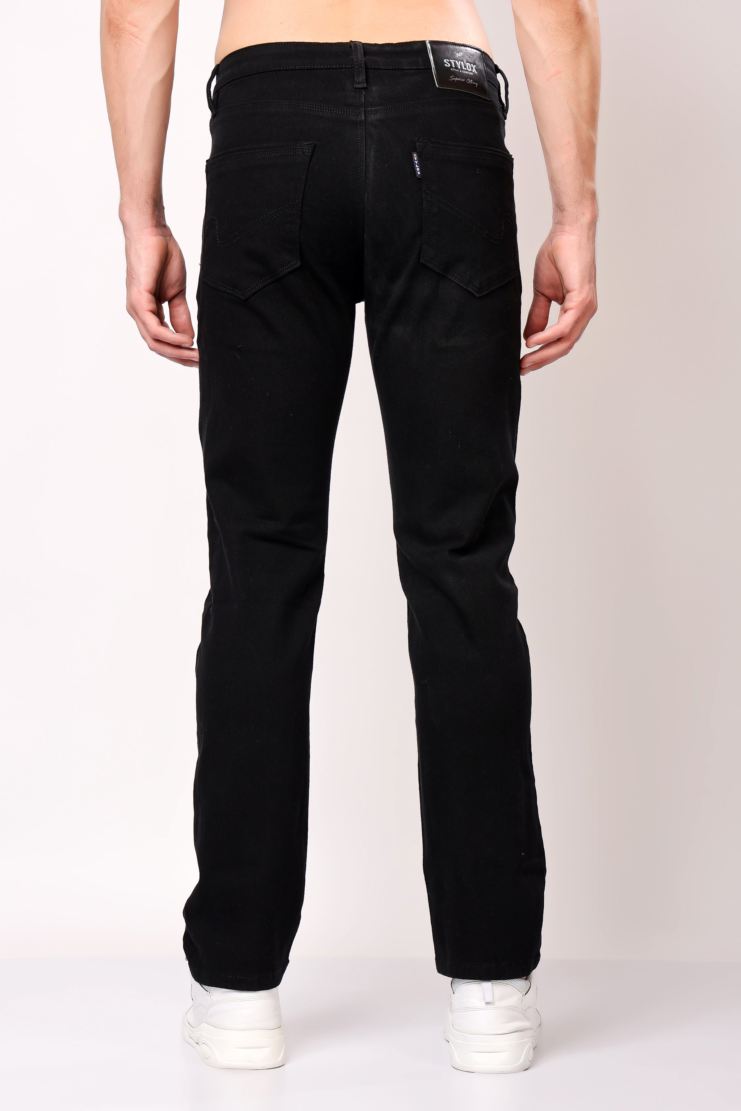 Stylox Redifined Slim Fit Casual Men's Denim Jeans Black -