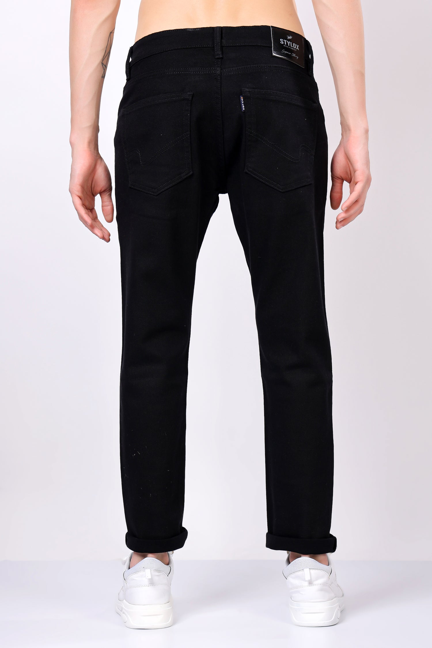 Stylox Men’s Slim Fit Jeans | Stretchable Denim Jeans for Men | Stylish Mid-Rise Slim Jeans for Everyday Casual &amp; Party Wear |J-50