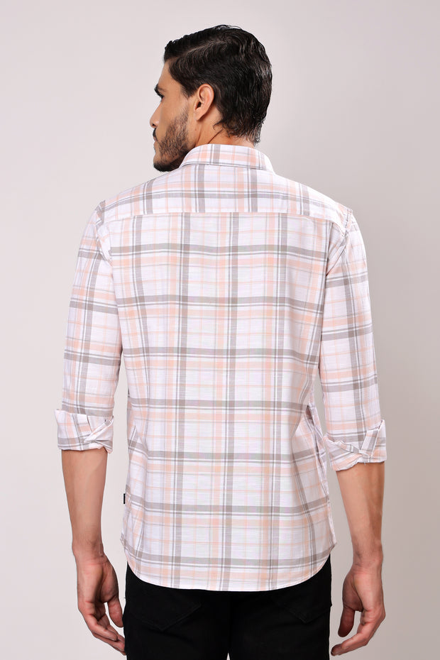 Stylox Men's Casual Full Sleeve Check Shirt