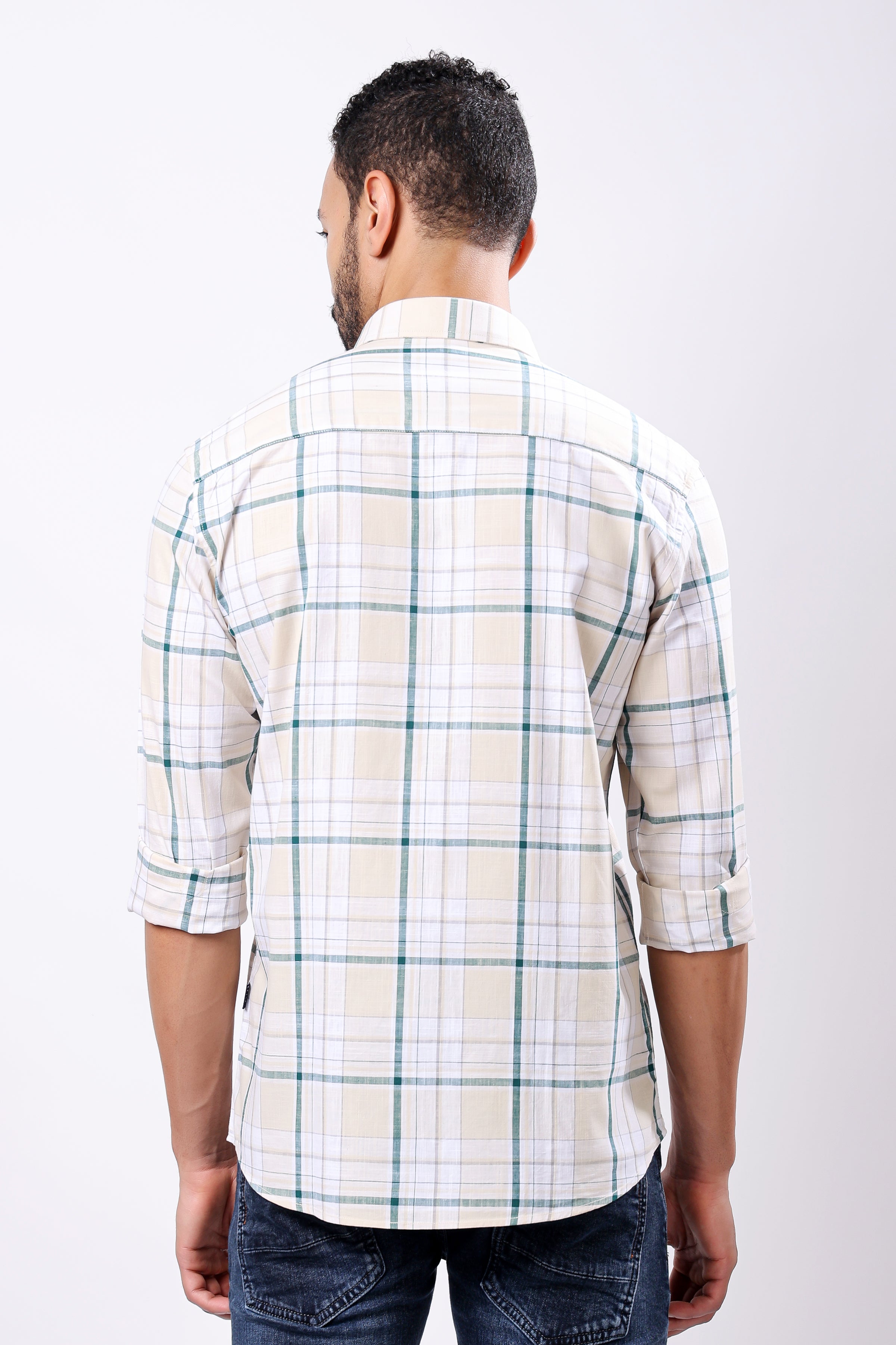 Stylox Regular Fit Full Sleeve Casual Check Shirt - Stylox