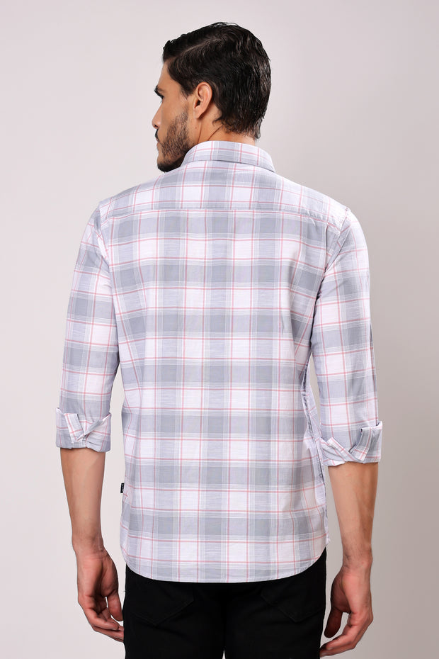 Stylox Men's Full Sleeve Casual Check Shirt