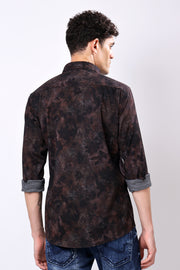 Stylox Flower Leaf Print Casual Shirt For Men