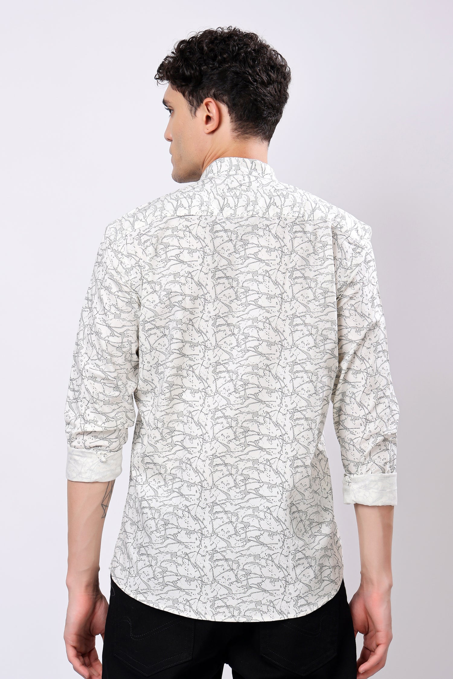 STYLOX FULL SLEEVE PRINTED CASUAL SHIRT