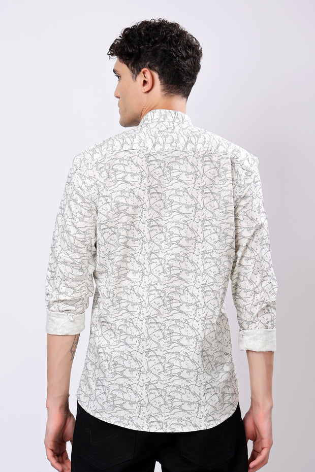 STYLOX FULL SLEEVE PRINTED CASUAL SHIRT