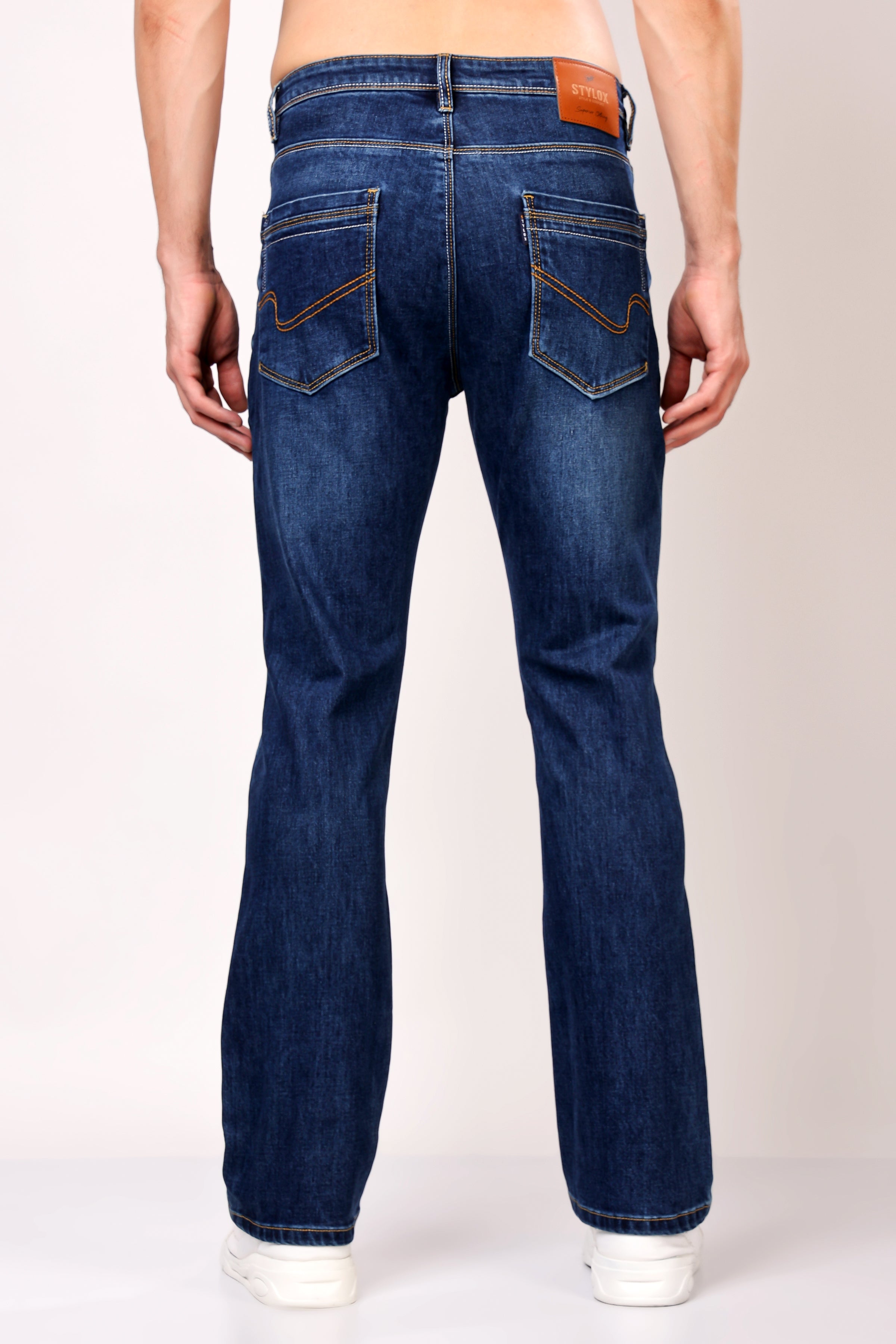 Stylox Bootcut Fit Men's Casual Denim Jeans -Dark Blue, Light Blue, Greenish Blue | - Stylox