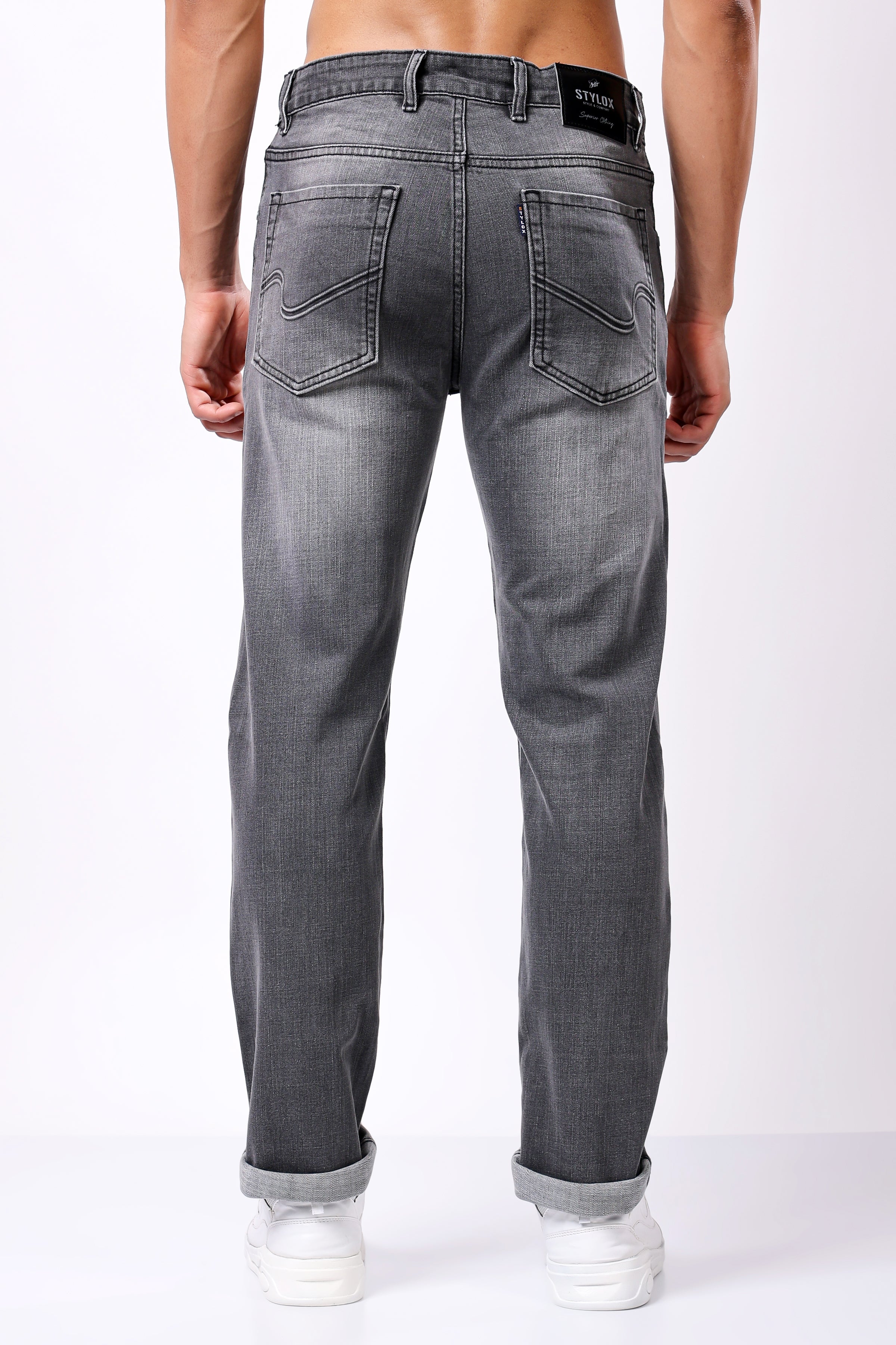 Stylox Comfort Fit Jeans for Men's | Grey, Dark Grey & Mid Grey |