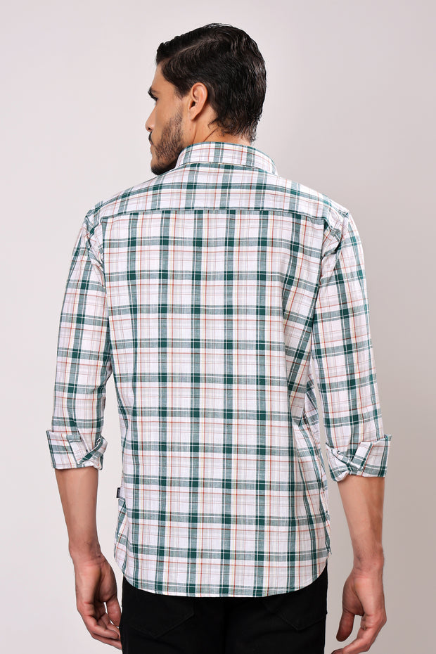 Stylox Men's Casual Full Sleeve Check Shirt