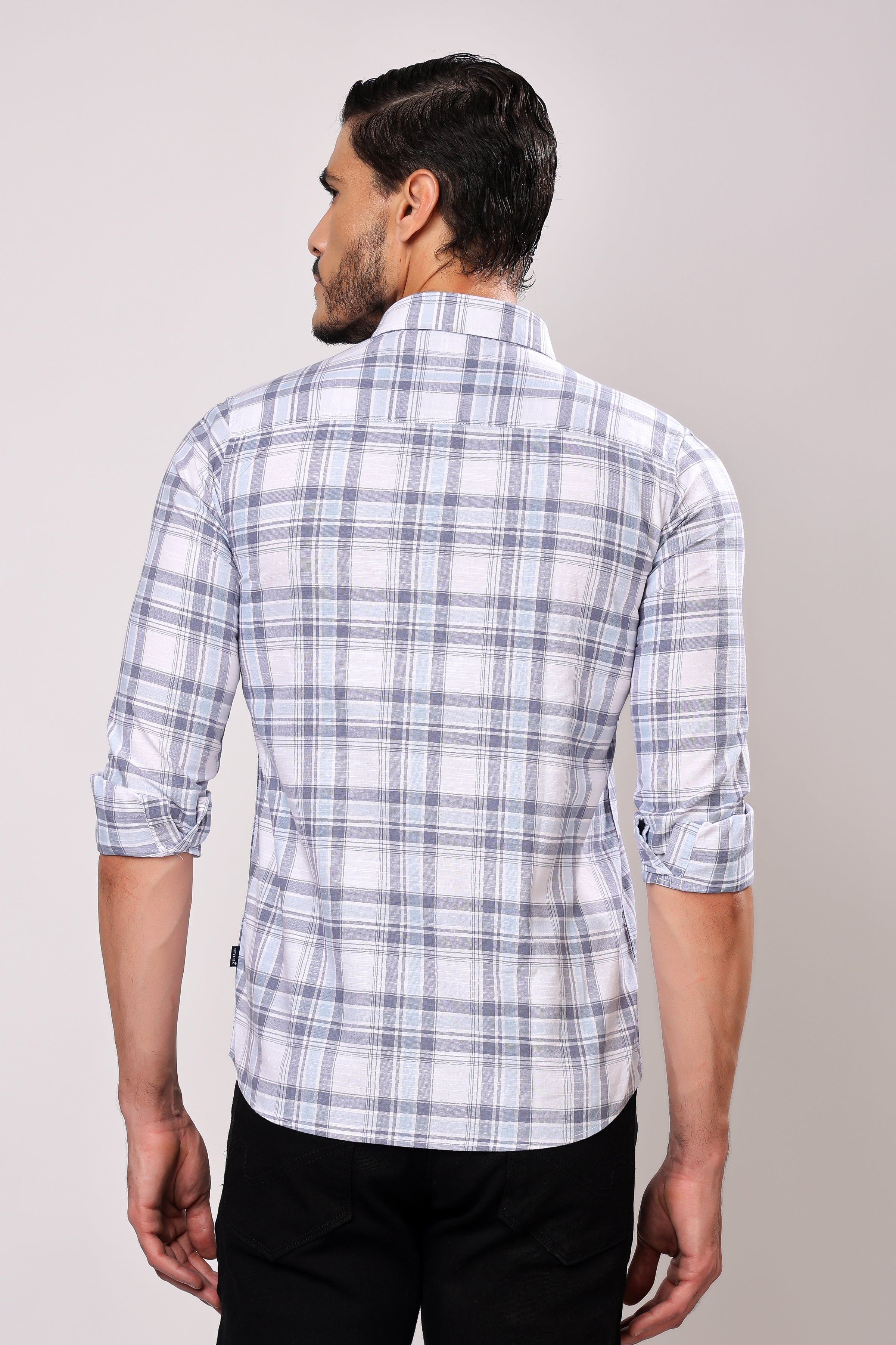 Stylox Men's Full Sleeve Casual Check Shirt