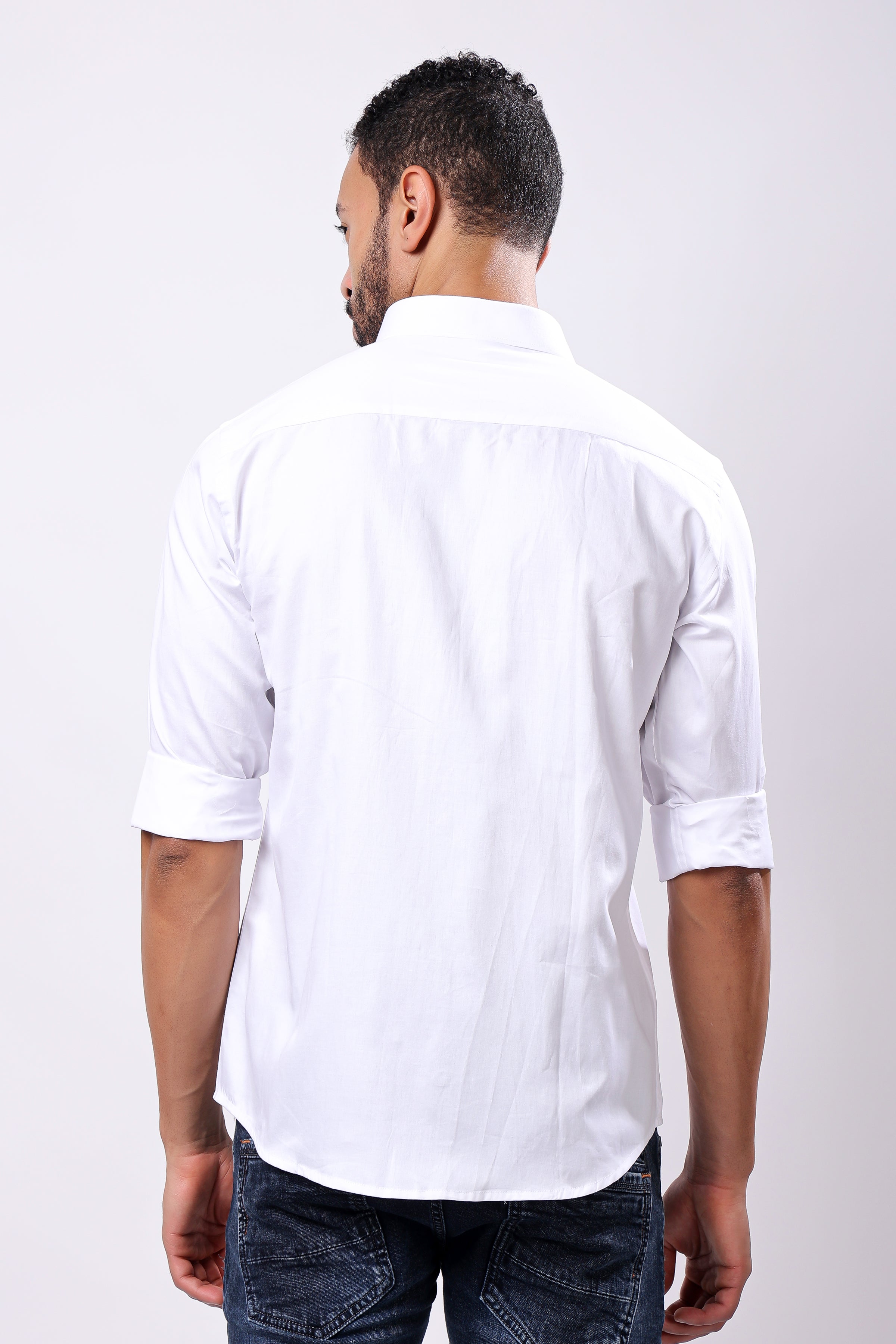 Stylox Men’s White Full Sleeve Regular Fit Shirt – Classic, Elegant & Comfortable Everyday Wear