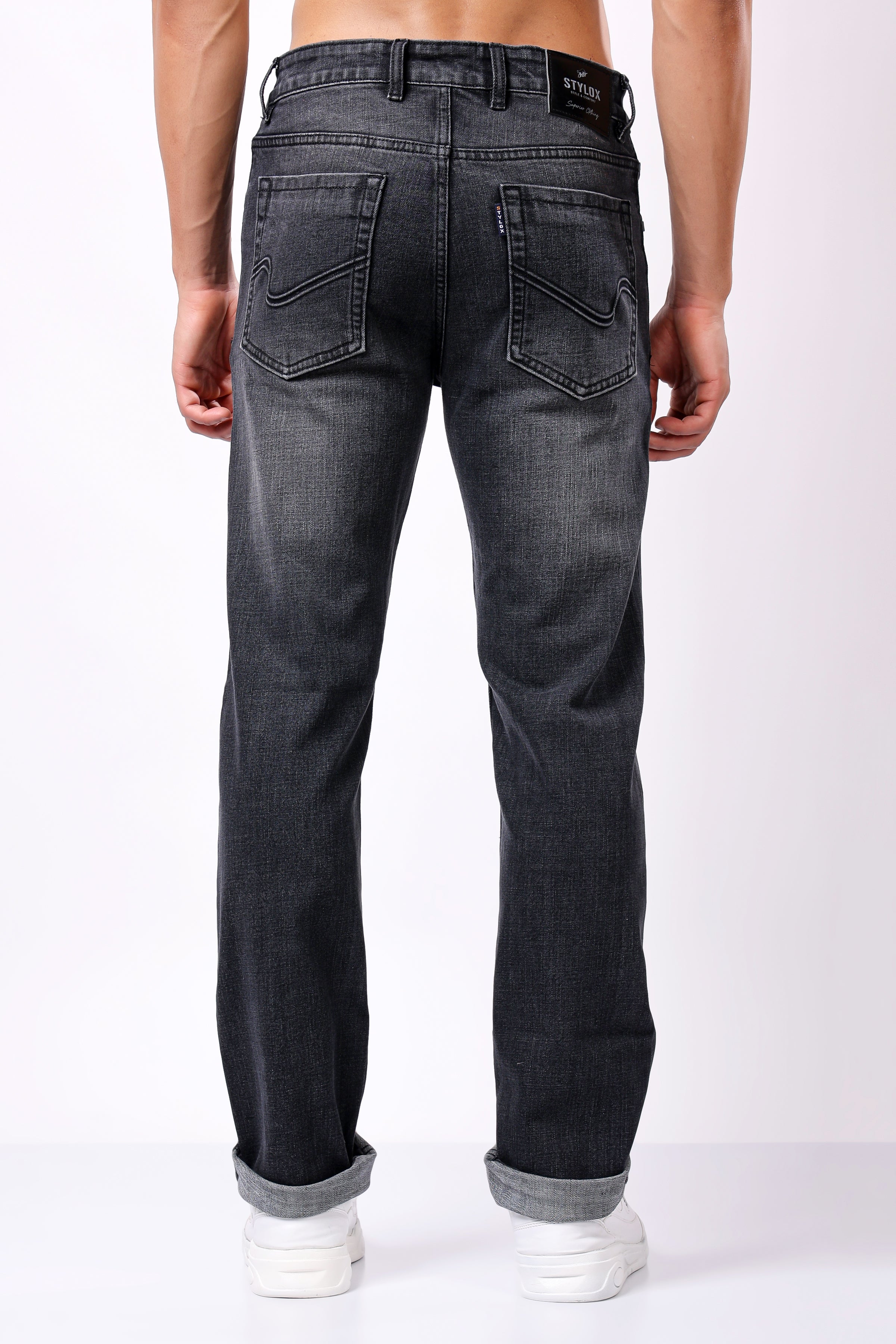 Stylox Comfort Fit Jeans for Men's | Grey, Dark Grey & Mid Grey |