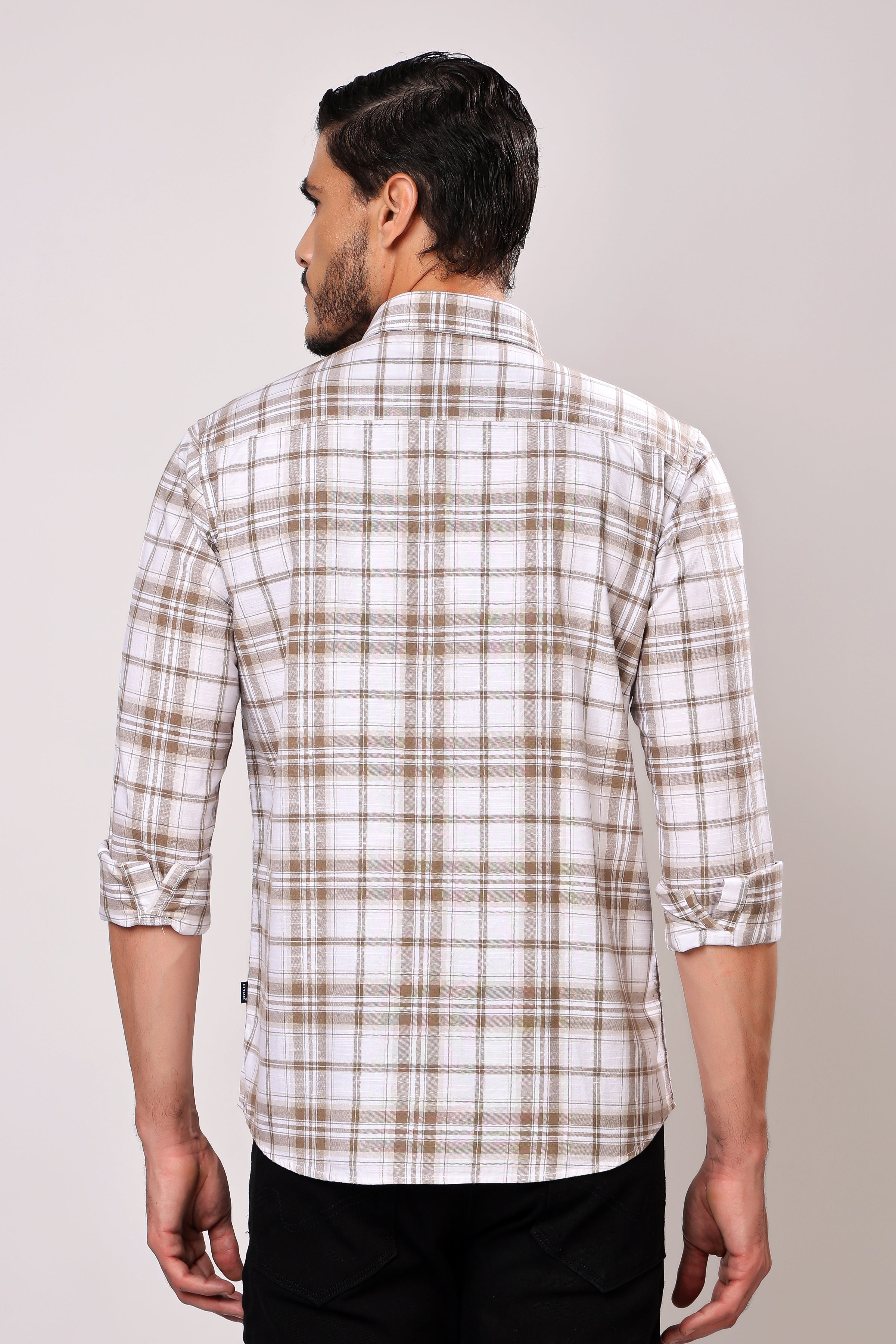 Stylox Men's Full Sleeve Casual Check Shirt