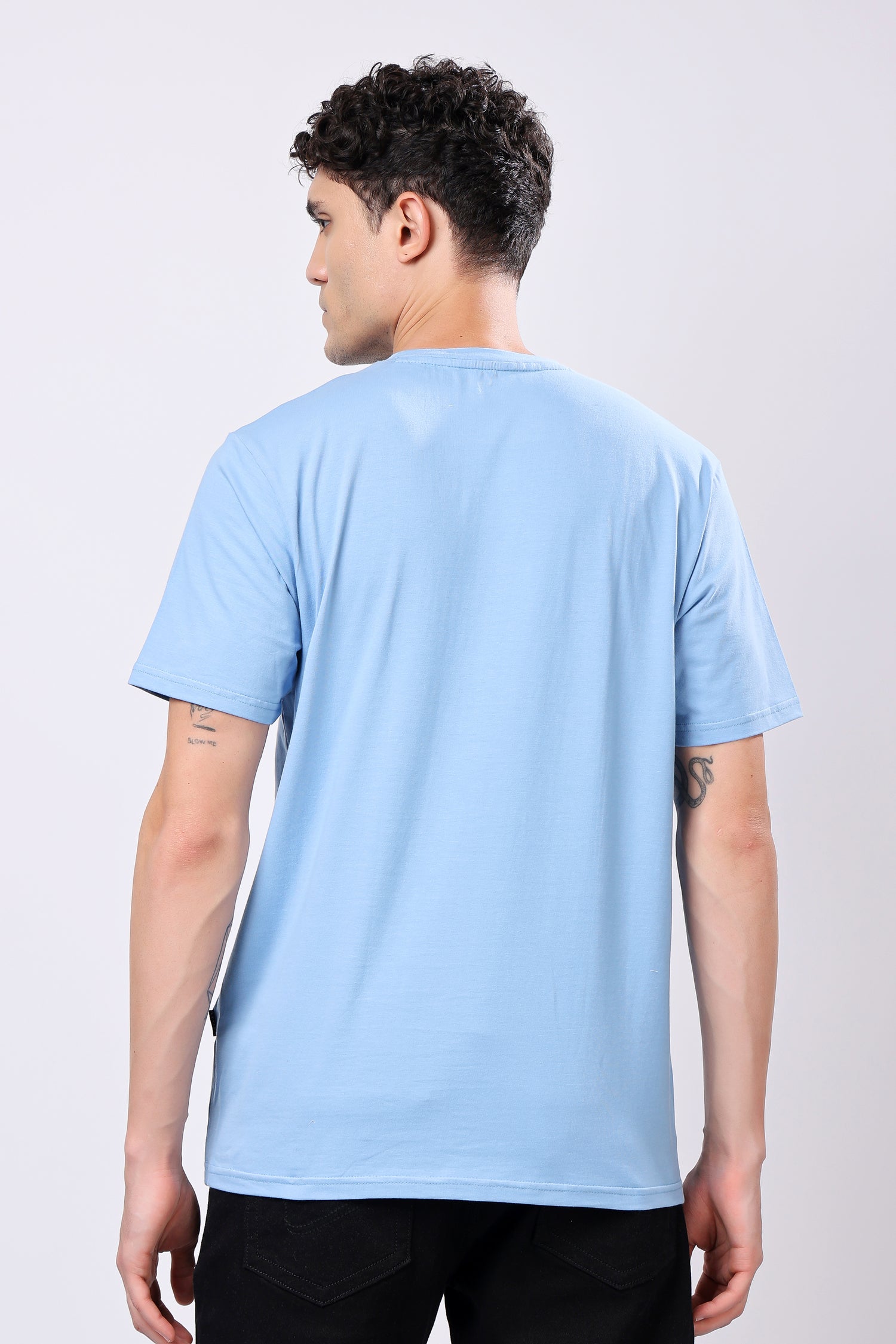STYLOX Round Neck Solid T-Shirt