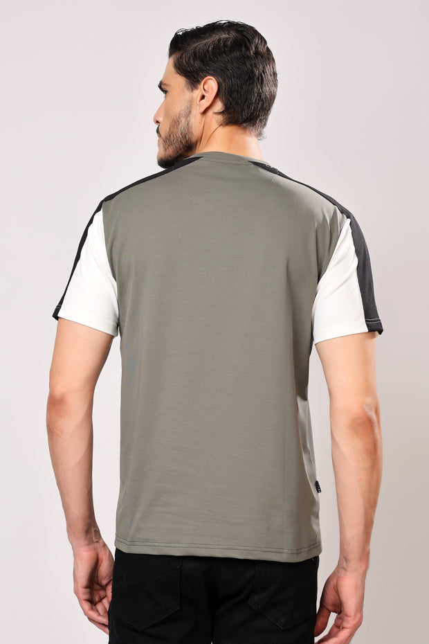 Stylox Men's Round Neck Casual Printed T-Shirt