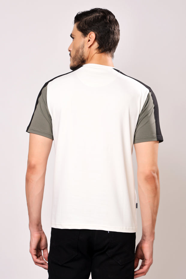 Stylox Men's Round Neck Casual Printed T-Shirt