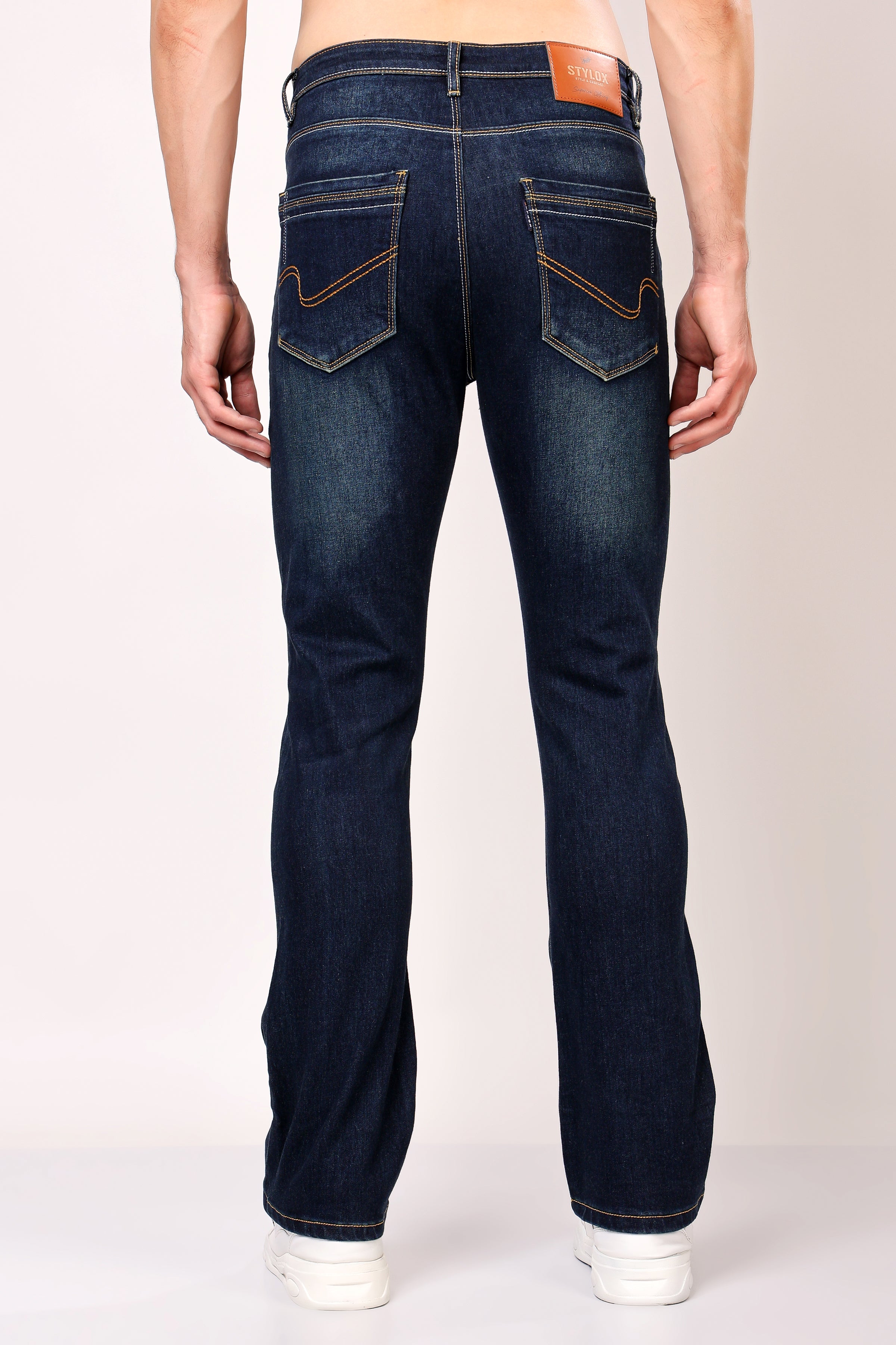 Stylox Bootcut Fit Men's Casual Denim Jeans -Dark Blue, Light Blue, Greenish Blue | - Stylox