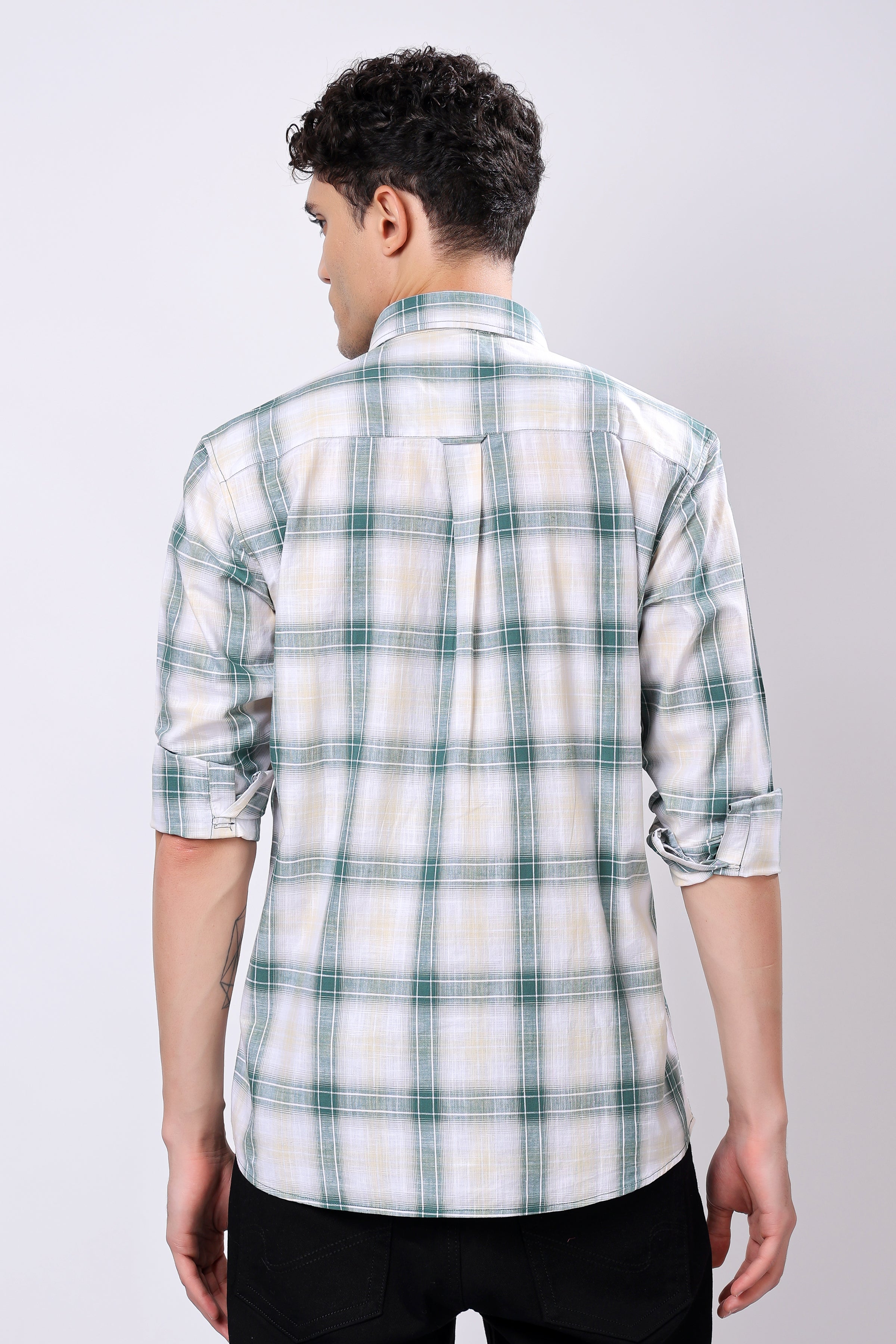 Stylox Regular Fit Full Sleeve Casual Check Shirt for Men - Stylox