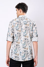 Stylox Printed Full Sleeve Casual Shirt For Men