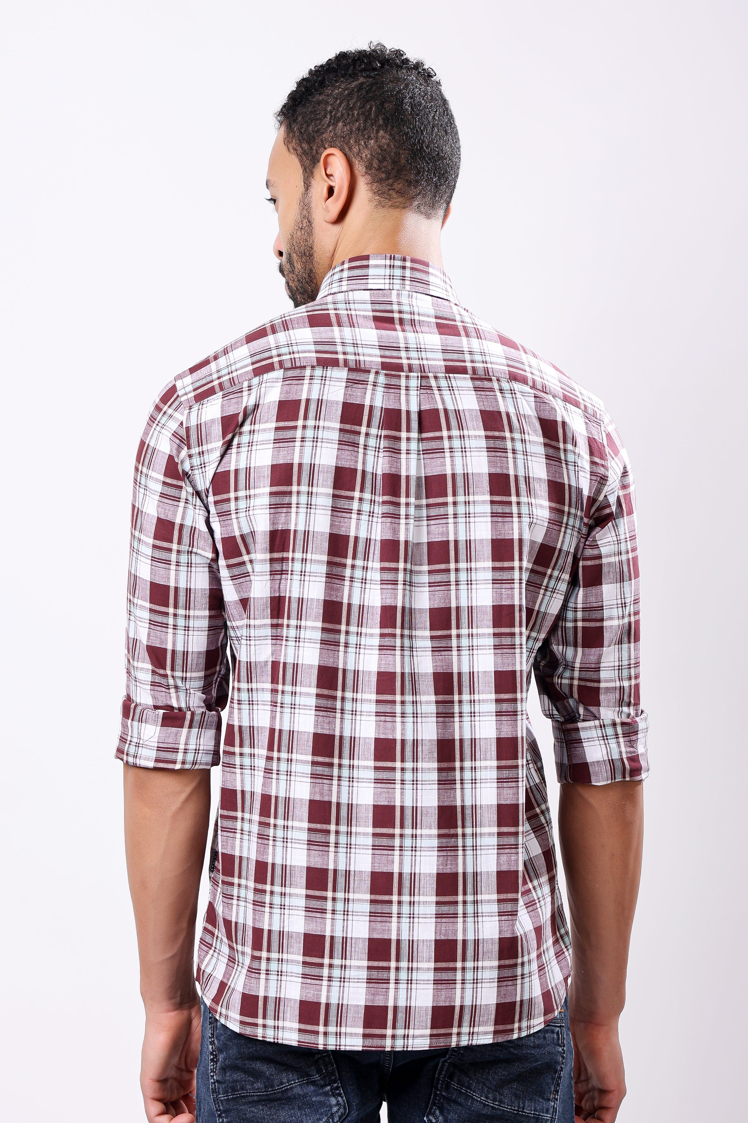 Stylox Full Sleeve Casual Check Shirt For Men - Stylox