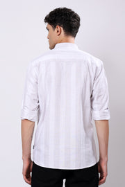 Stylox White Stripes Casual Shirt For Men