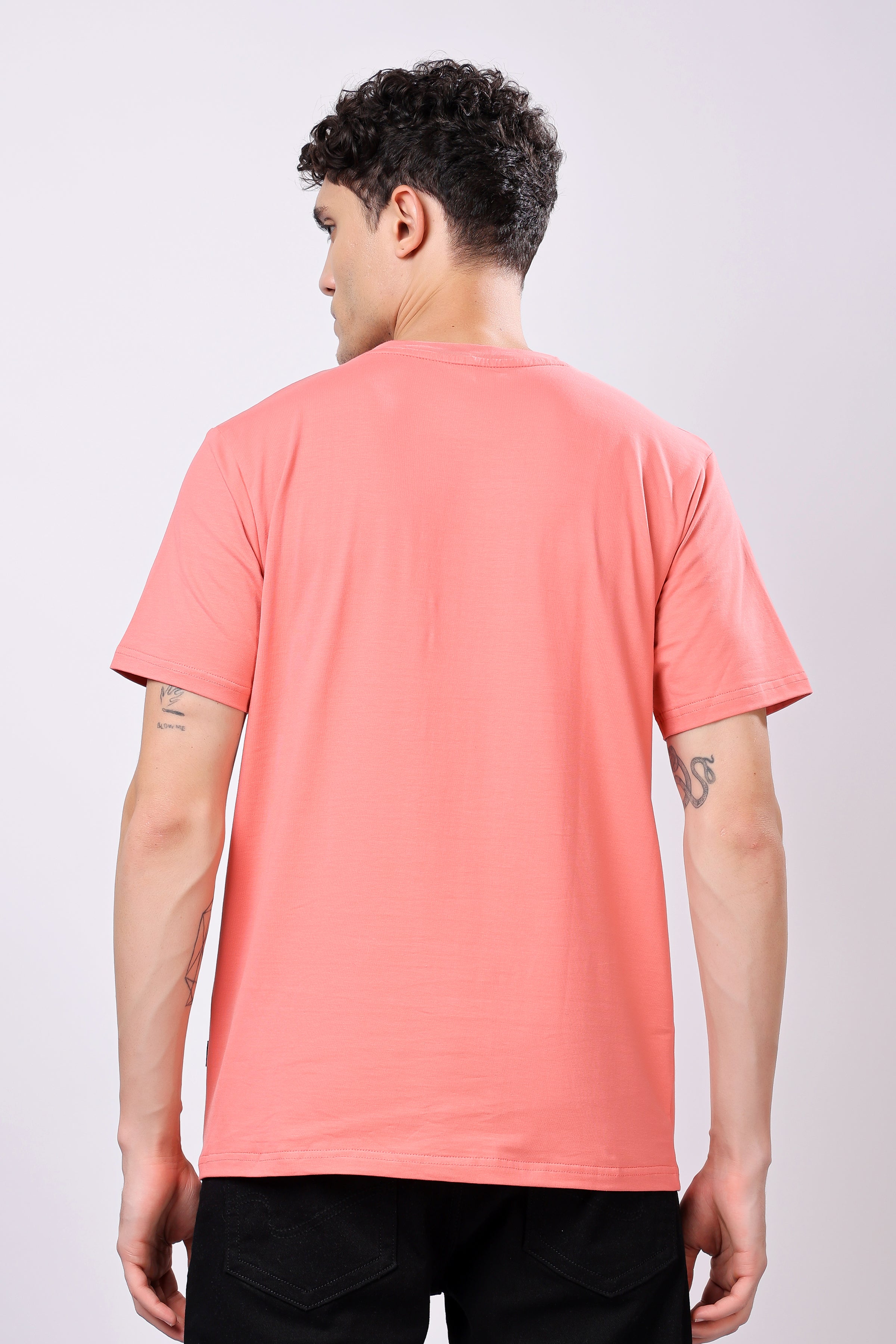 STYLOX Round Neck Solid T-Shirt - Stylox