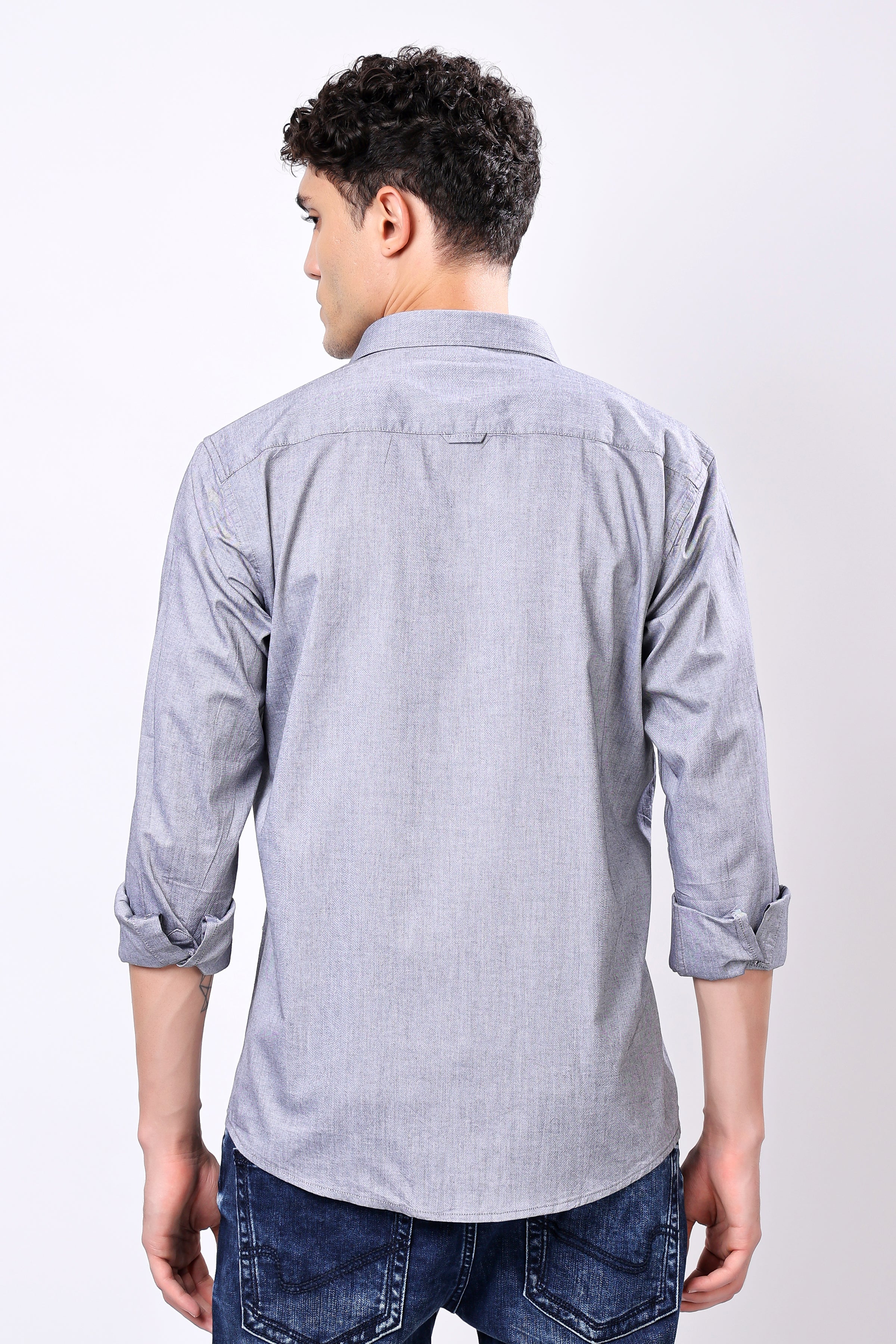 STYLOX FULL SLEEVE SOLID SHIRT FOR MEN - Stylox