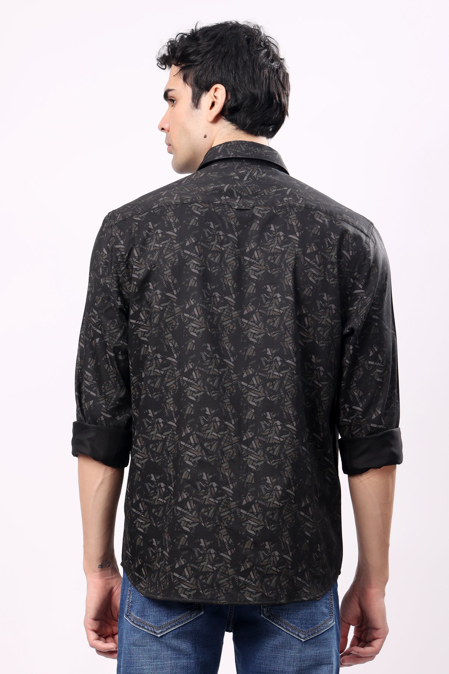 Stylox Mens Full Sleeve Print Shirt