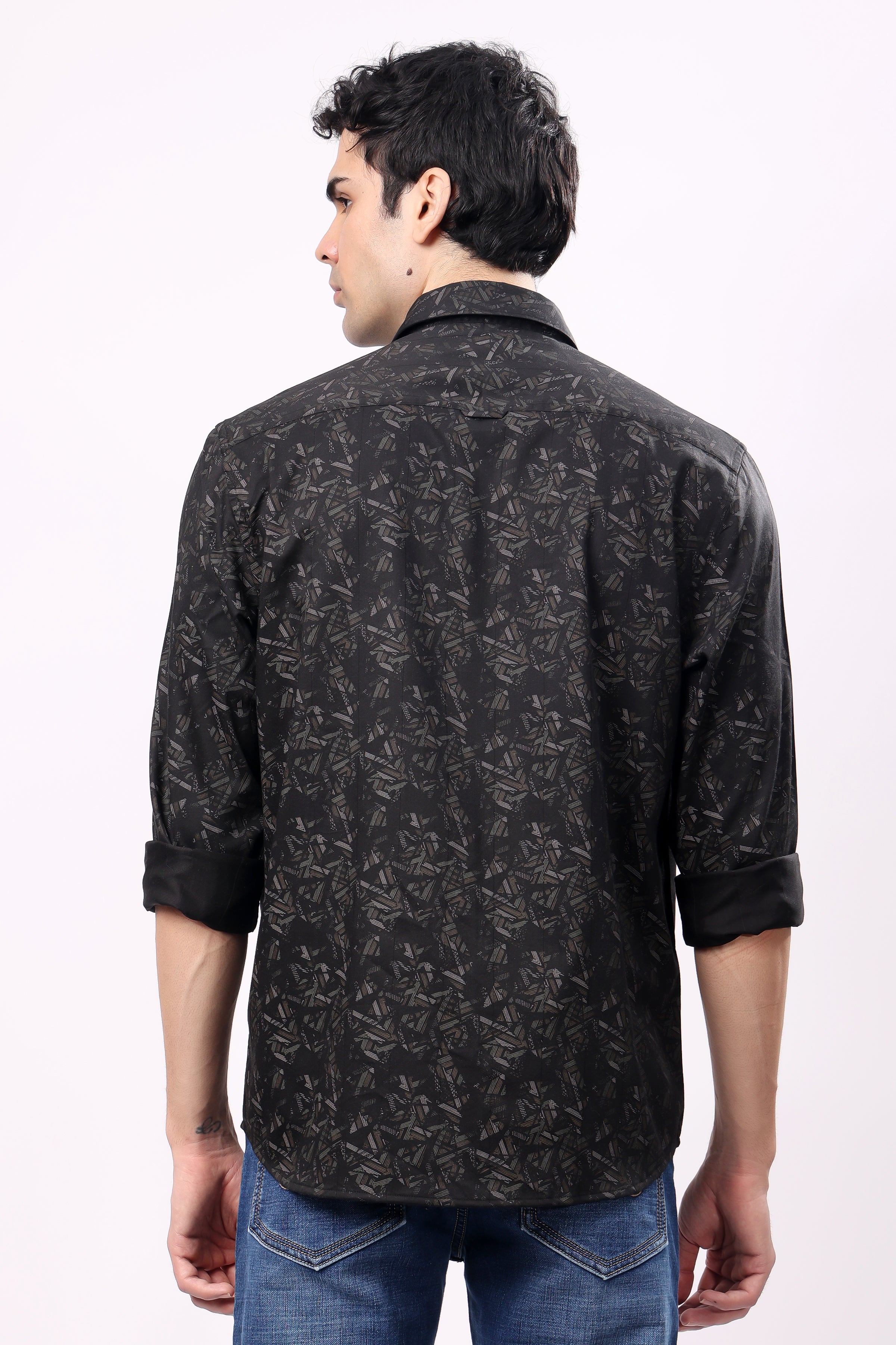 Stylox Mens Full Sleeve Print Shirt