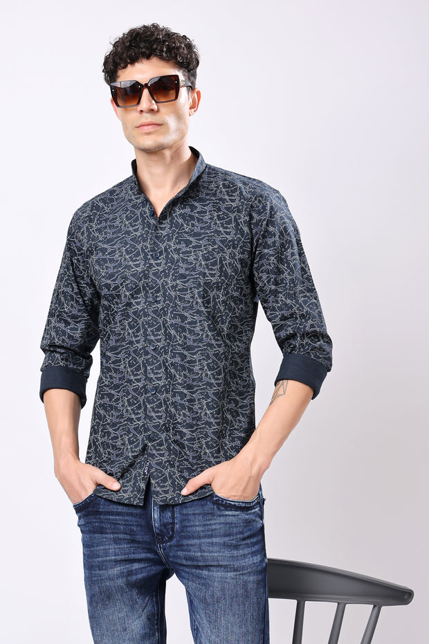 STYLOX FULL SLEEVE PRINTED CASUAL SHIRT