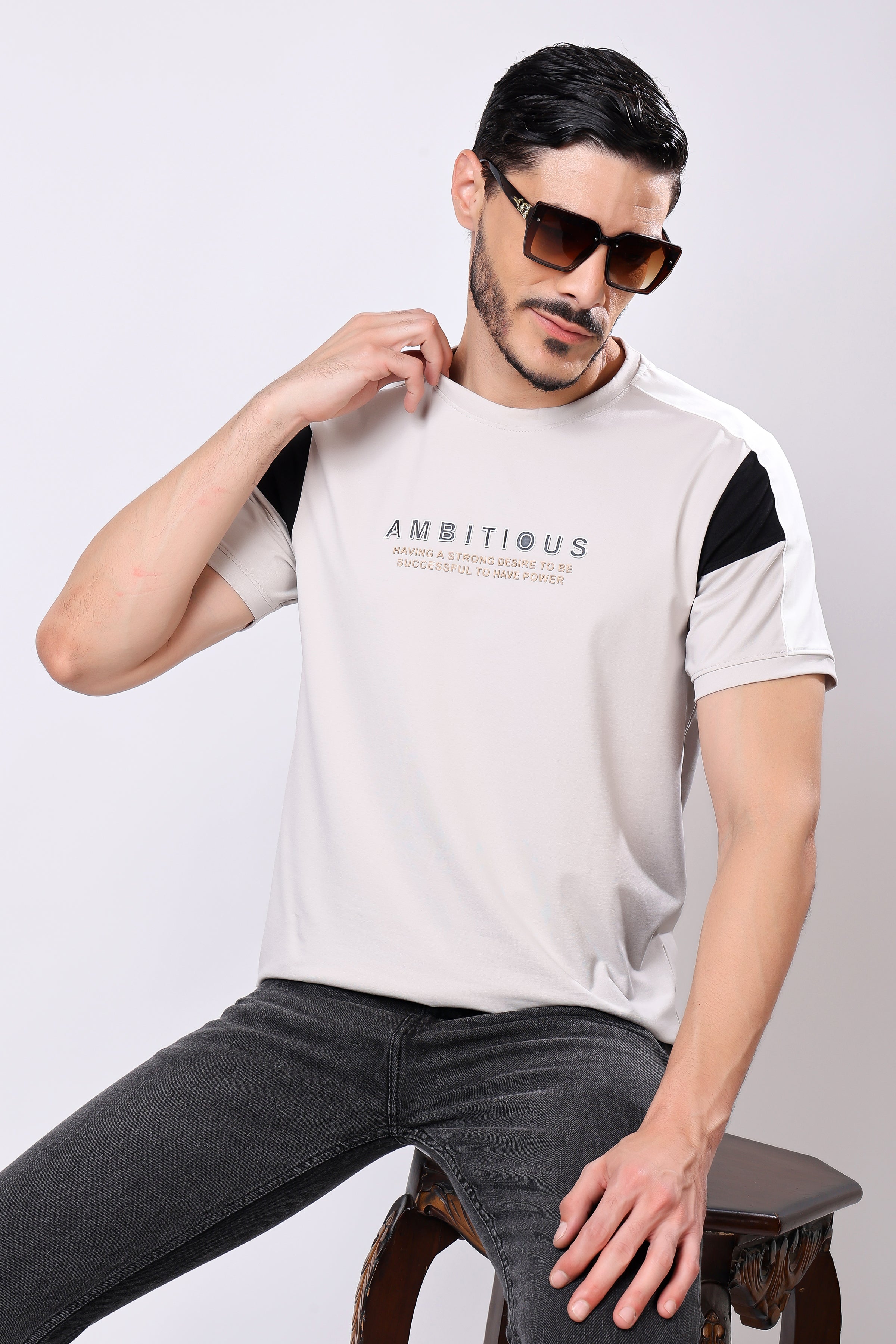 Stylox Men's Round Neck Casual Printed T-Shirt - Stylox