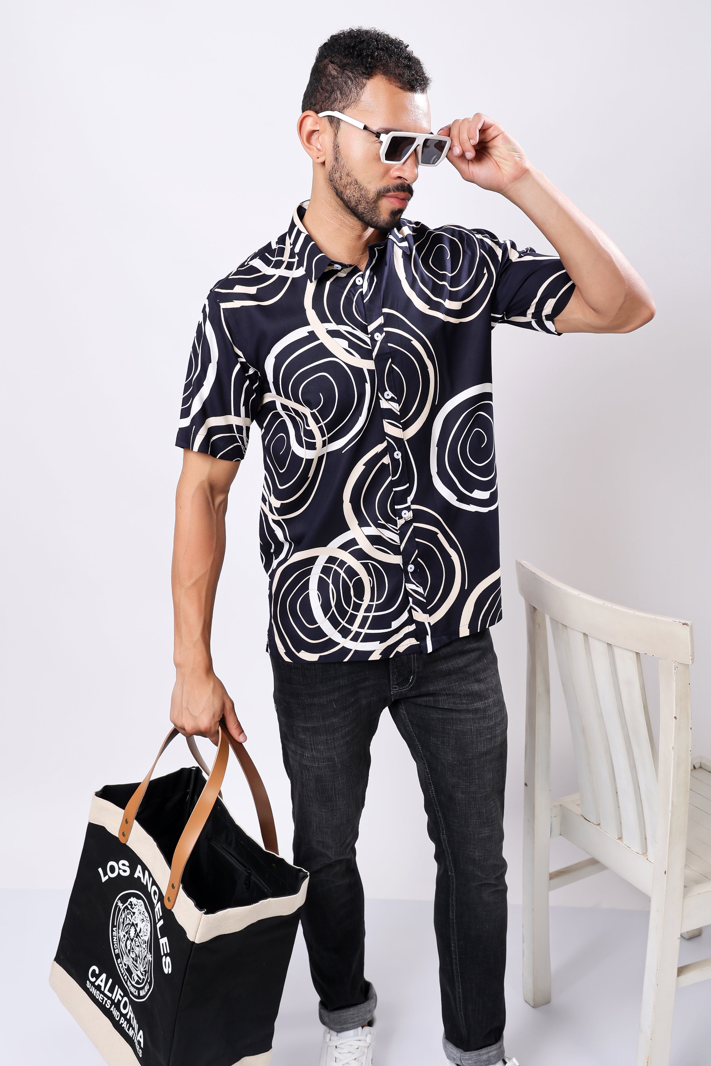Stylox Half Sleeve Printed Casual Shirt - Stylox