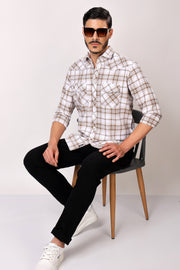 Stylox Men's Full Sleeve Casual Check Shirt