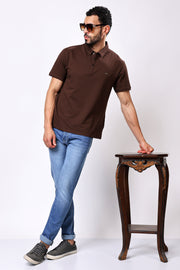 Stylox Solid Polo T-Shirt For Men