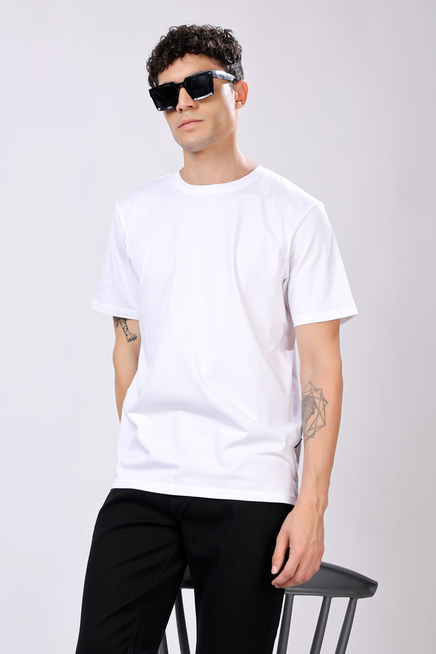 STYLOX Round Neck Solid T-Shirt
