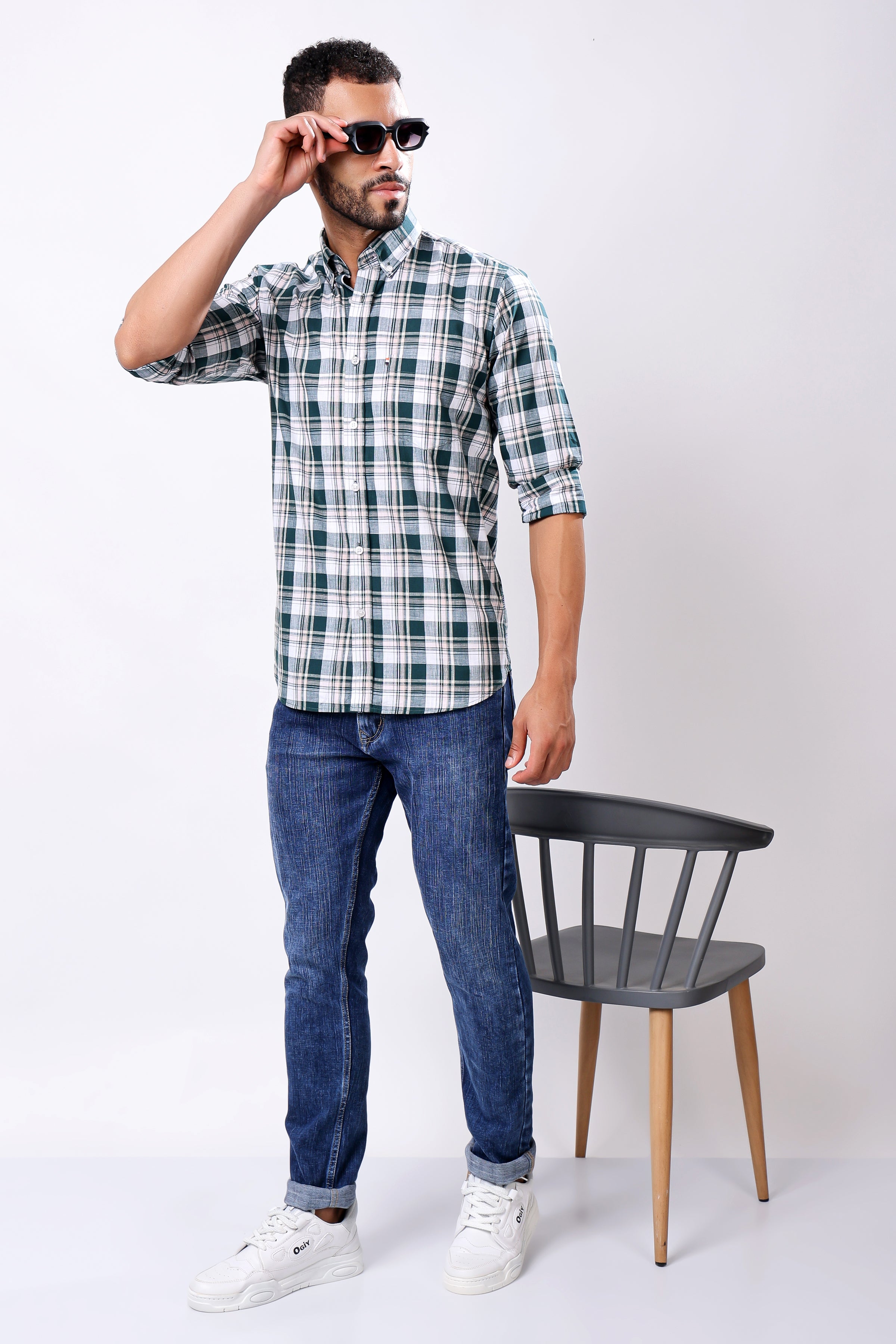 Stylox Full Sleeve Casual Check Shirt For Men - Stylox