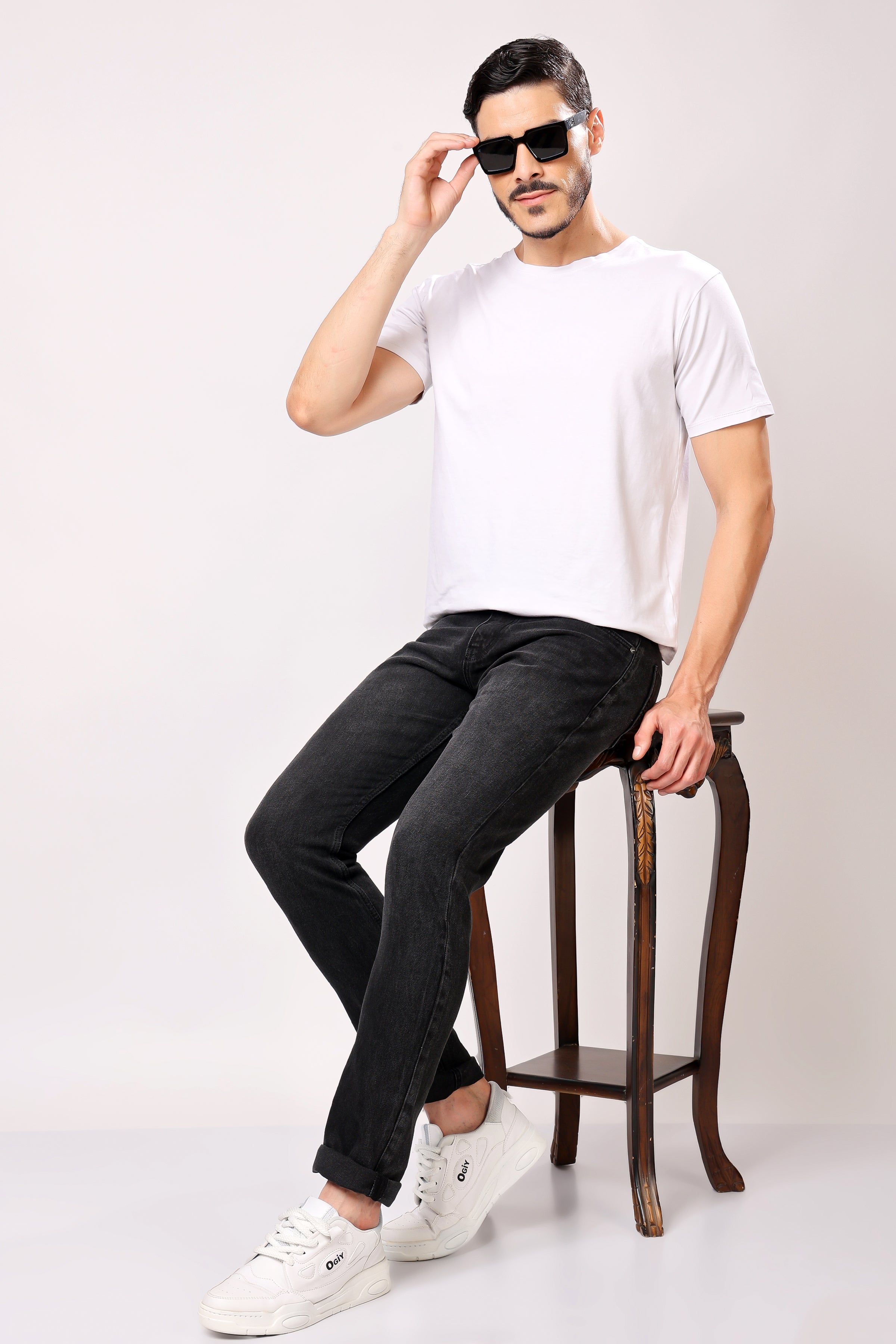 Stylox Slim Fit Casual Denim Jeans for Men - Colors: Grey, Dark Grey & Light Grey |
