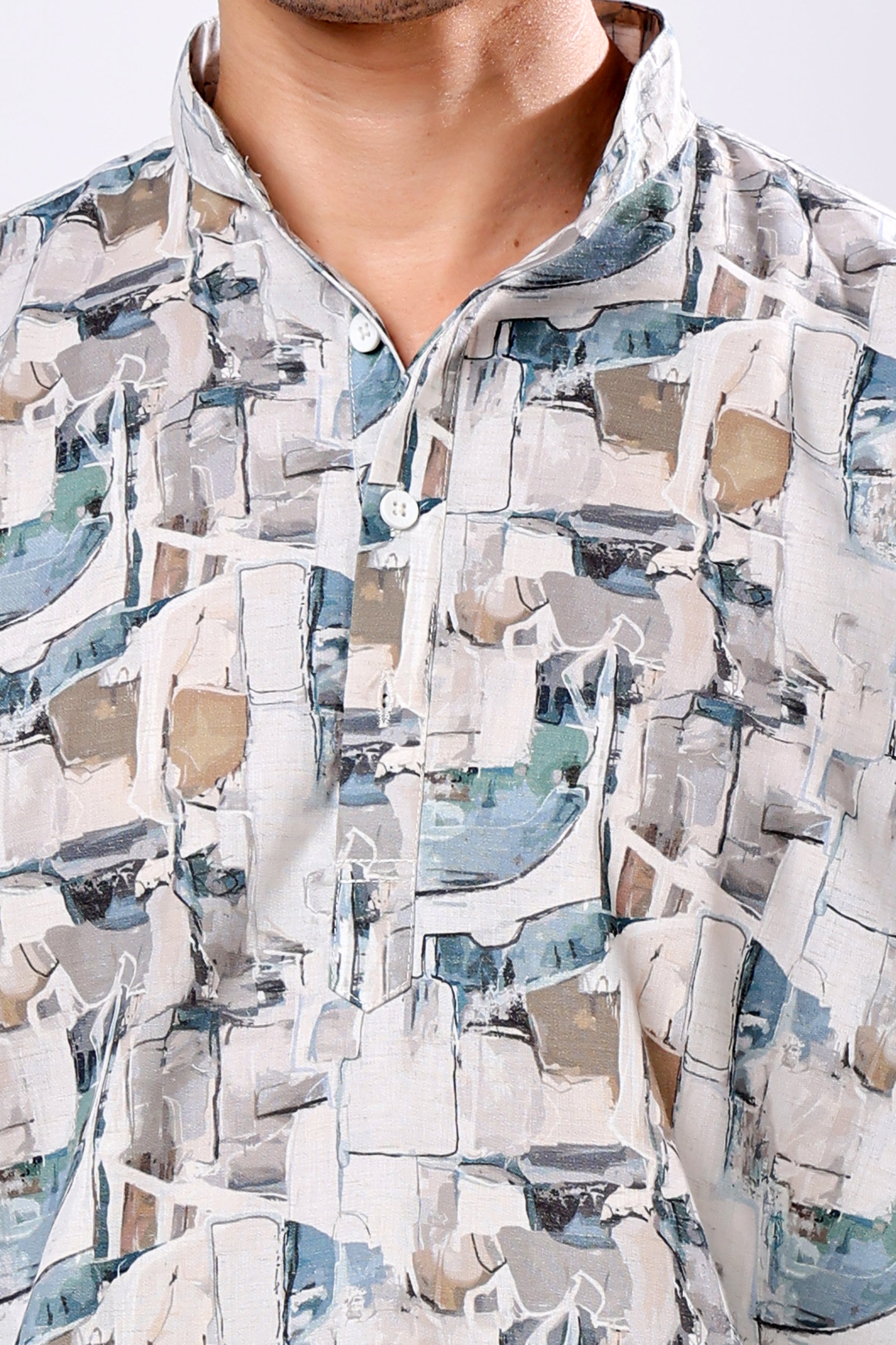 Stylox Printed Full Sleeve Casual Kurta For Men