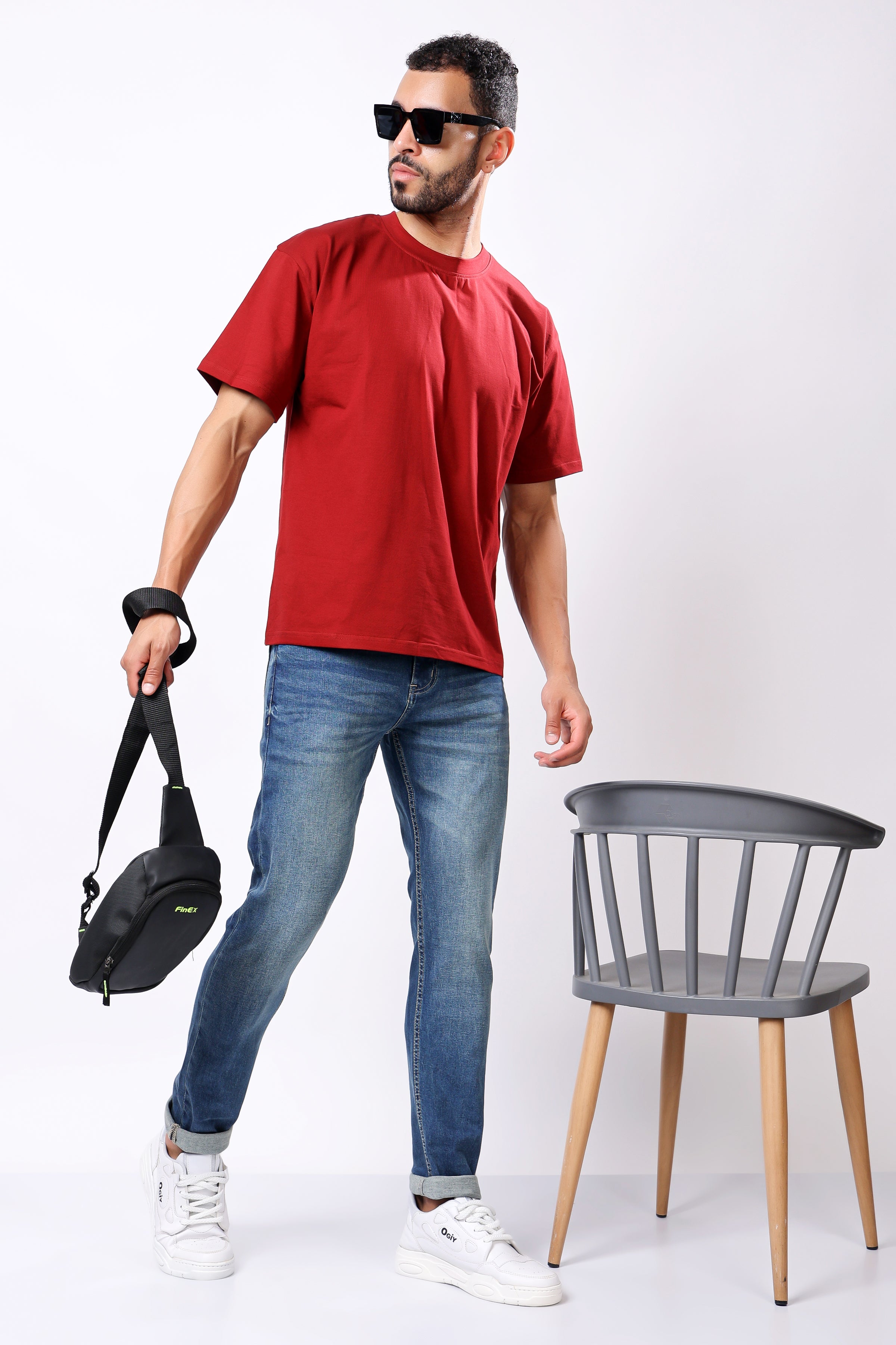 Stylox Slim Fit Denim Jeans - Dark Blue,