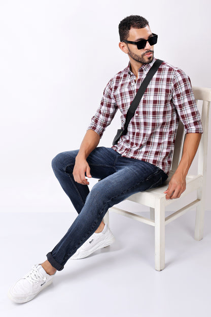Stylox Casual Check Shirt For Men