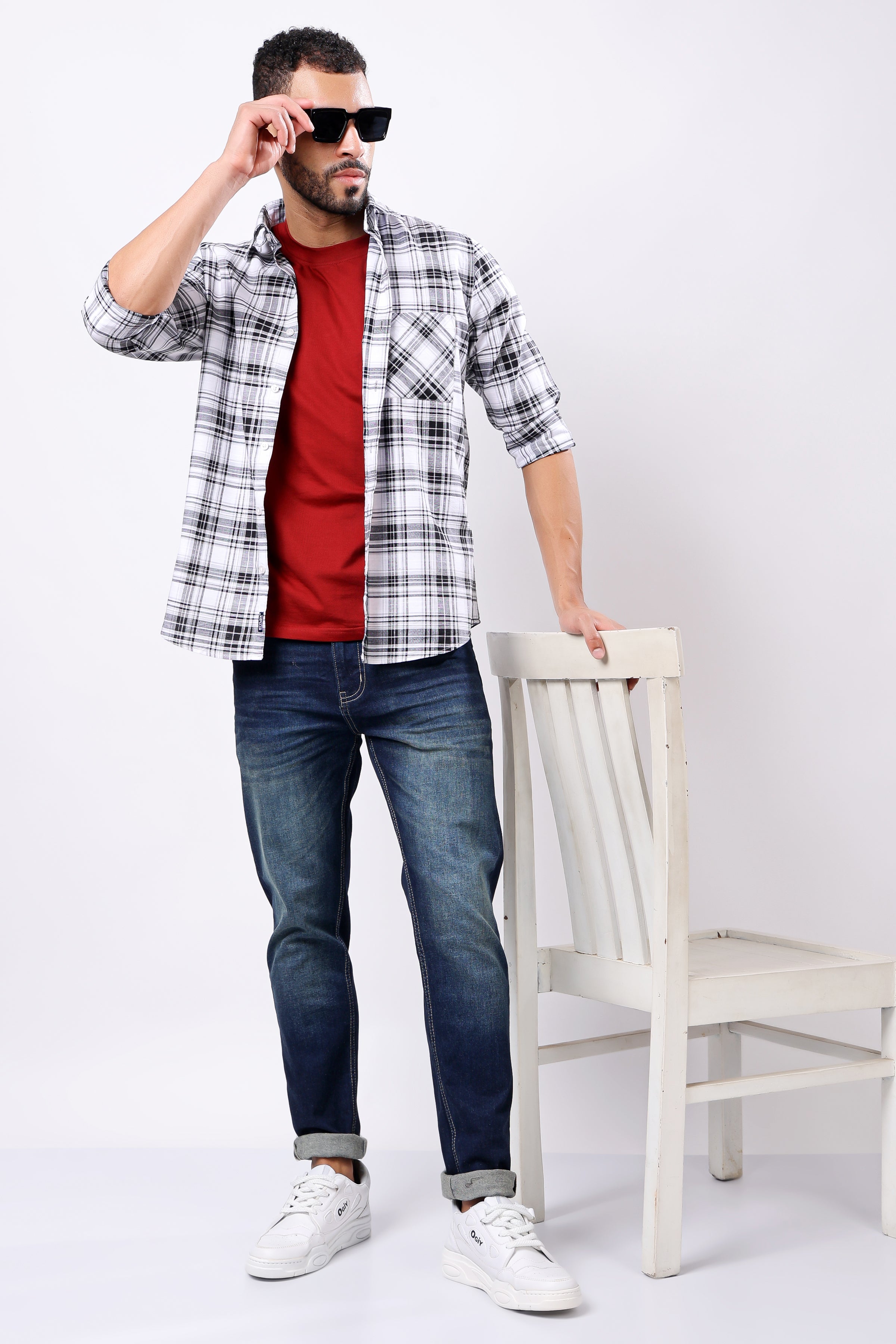 Stylox Slim Fit Denim Jeans - Dark Blue,