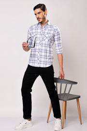 Stylox Men's Full Sleeve Casual Check Shirt