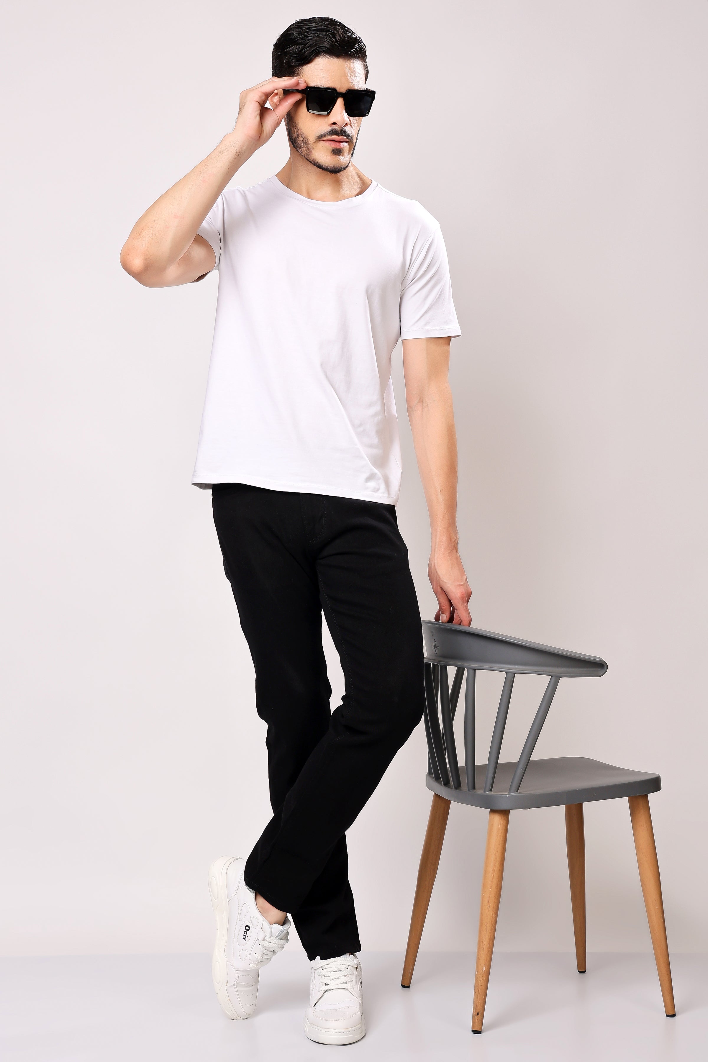 Stylox Redifined Slim Fit Casual Men's Denim Jeans Black -