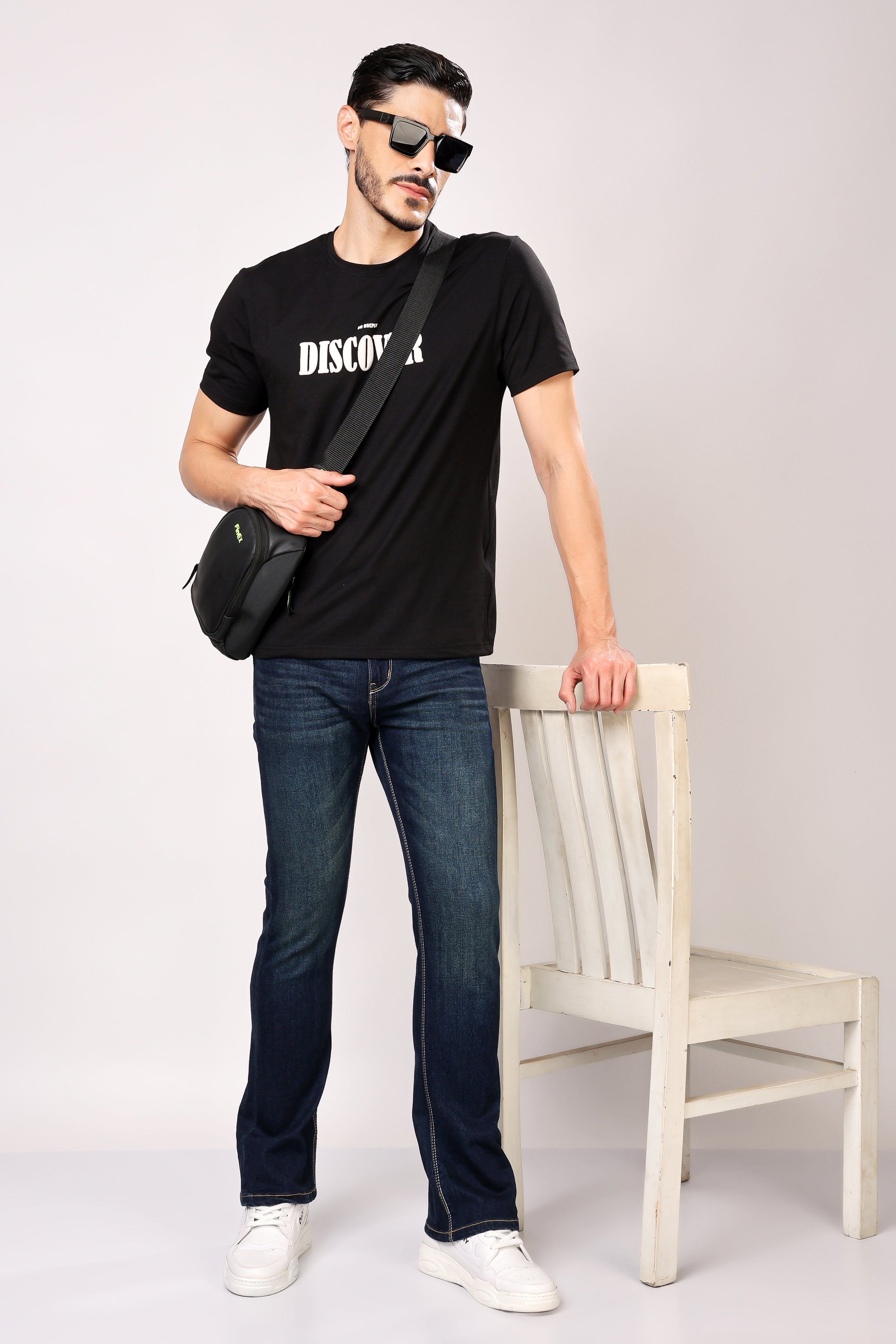 Stylox Bootcut Fit Men's Casual Denim Jeans -Dark Blue, Light Blue, Greenish Blue | - Stylox