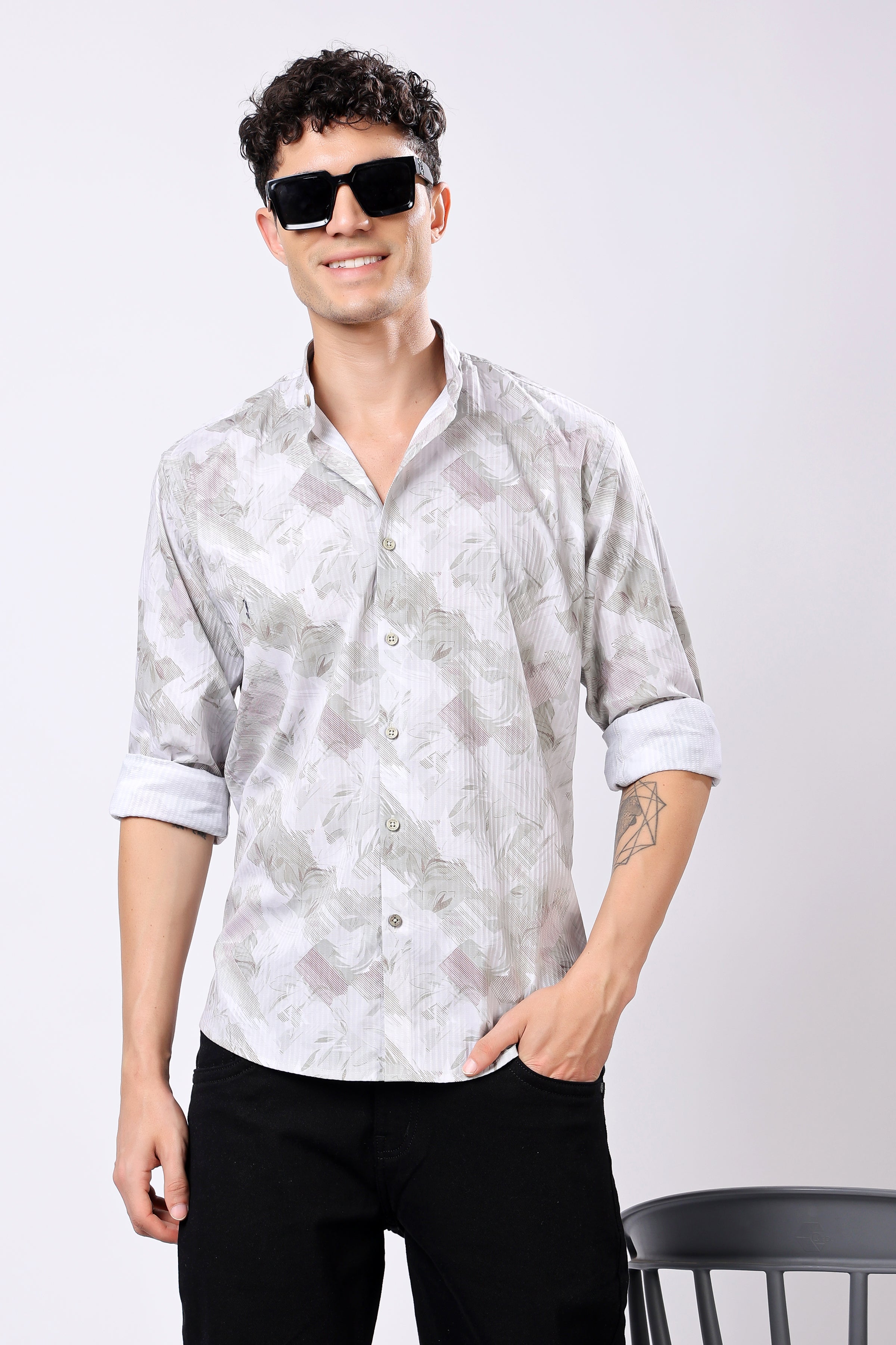 Stylox Full Sleeve Printed Casual Shirt For Men - Stylox