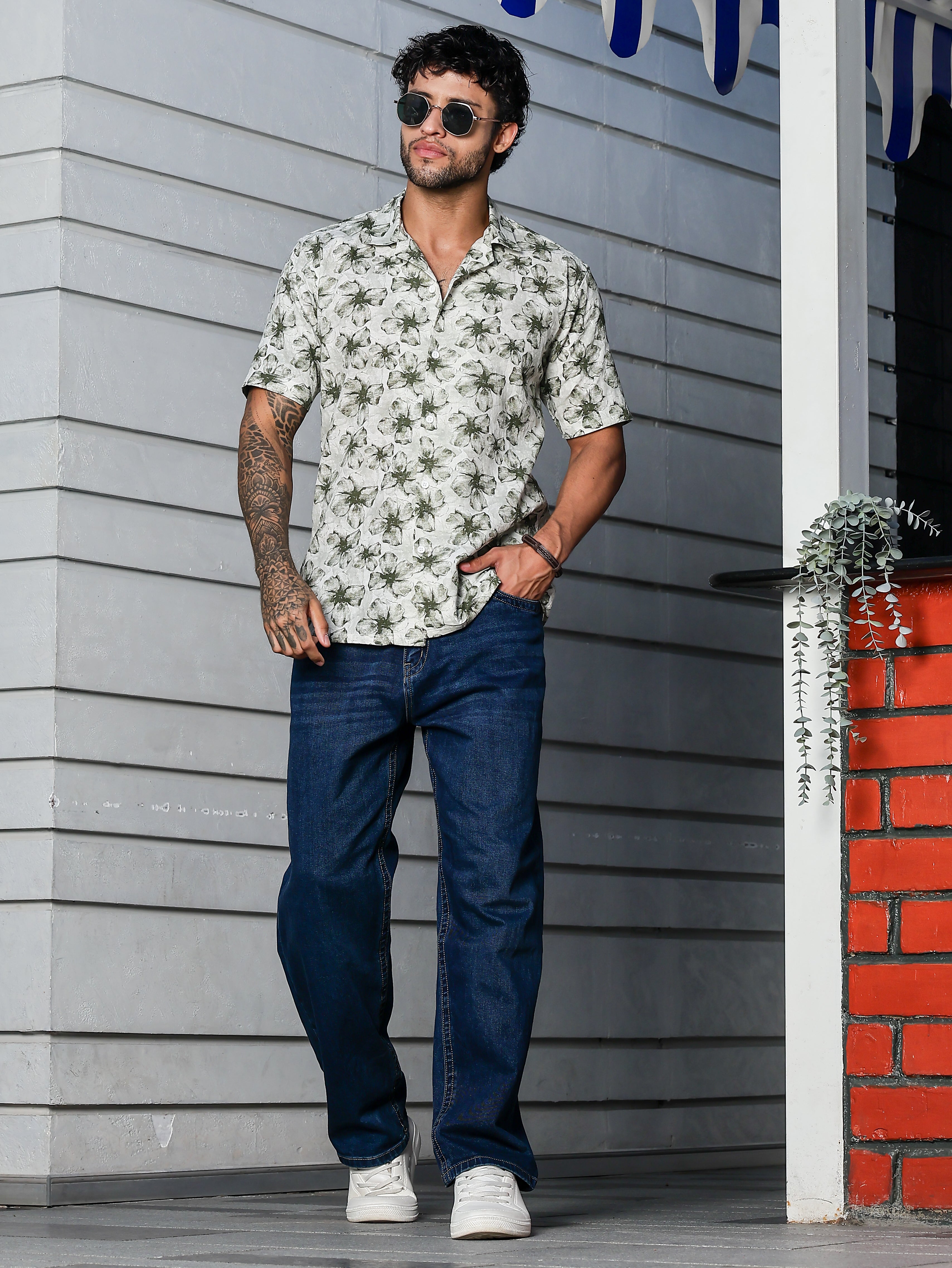 Stylox Half Sleeve Printed Casual Shirt - Stylox