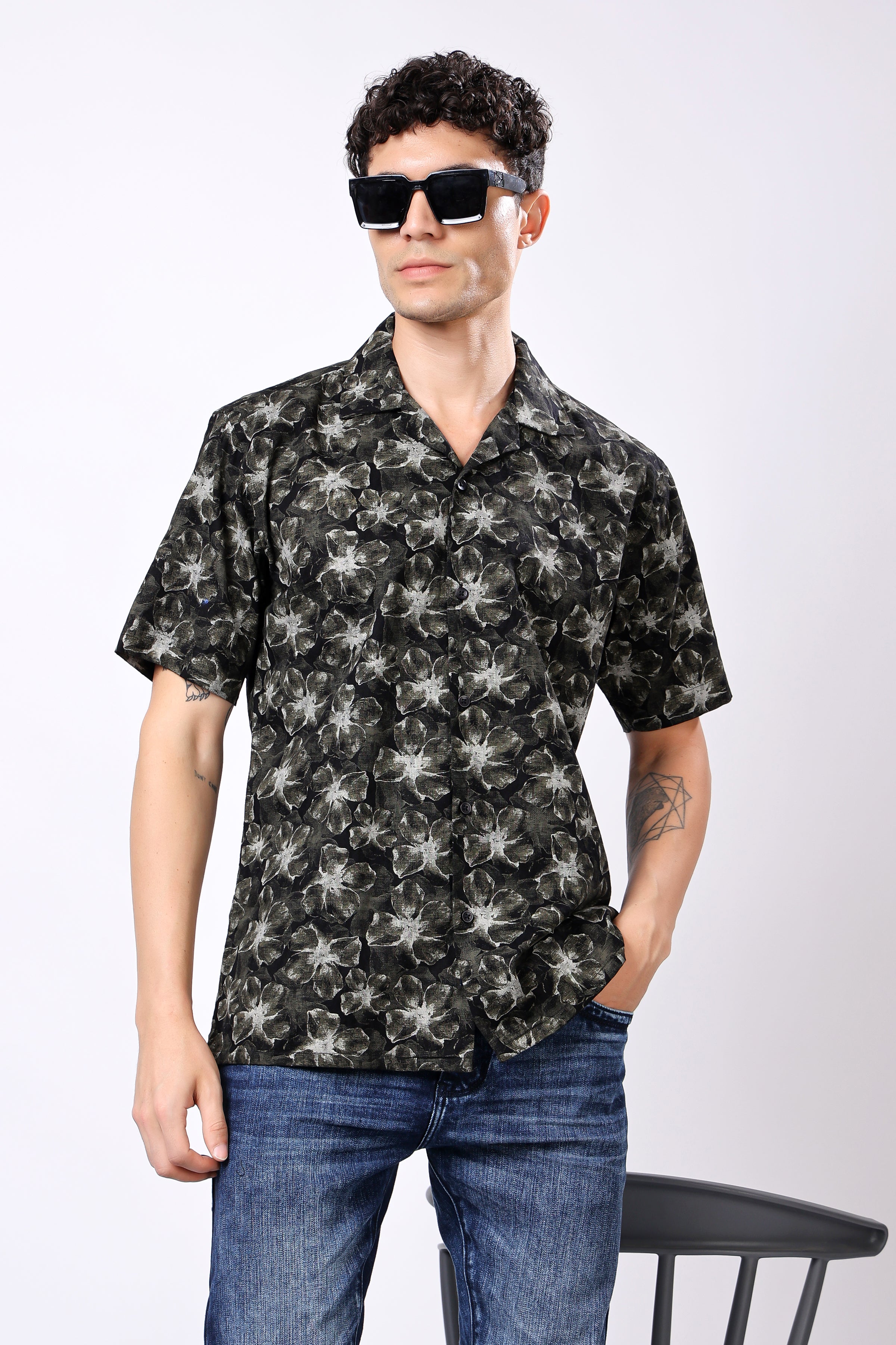 Stylox Half Sleeve Printed Casual Shirt